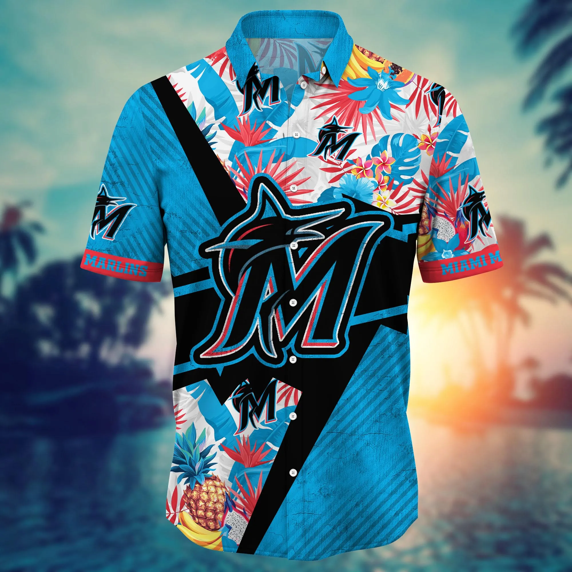 Miami Marlins MLB Hawaiian Shirt Summertime Aloha Shirt