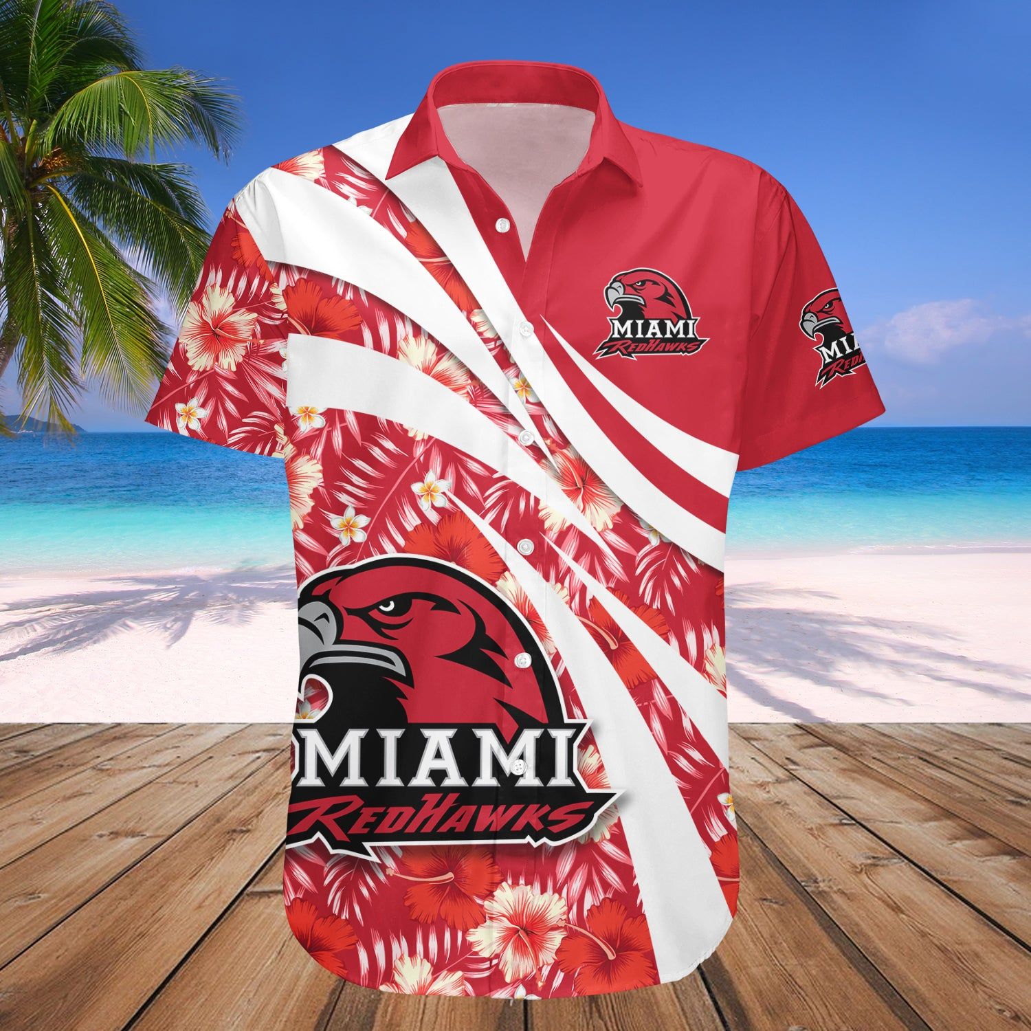 Miami Redhawks Hawaii Shirt Hibiscus Sport Style – NCAA