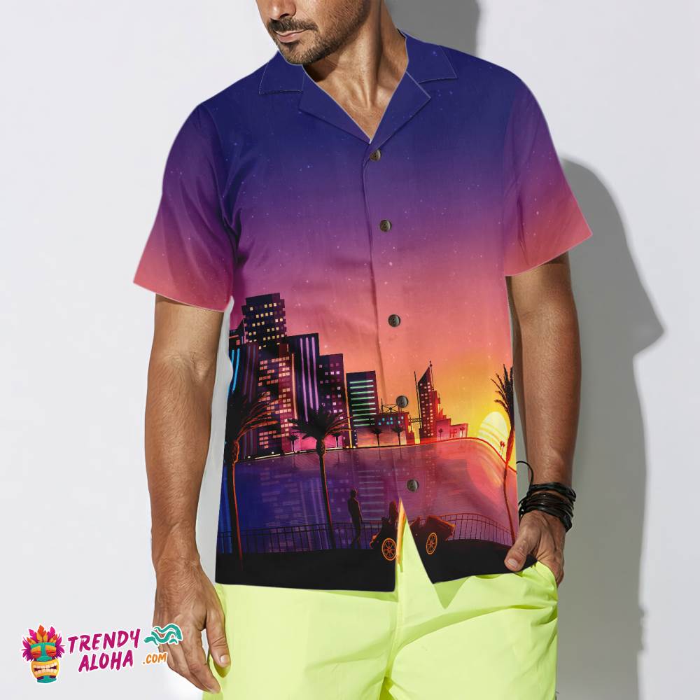 Miami Sunset Hawaiian Shirt