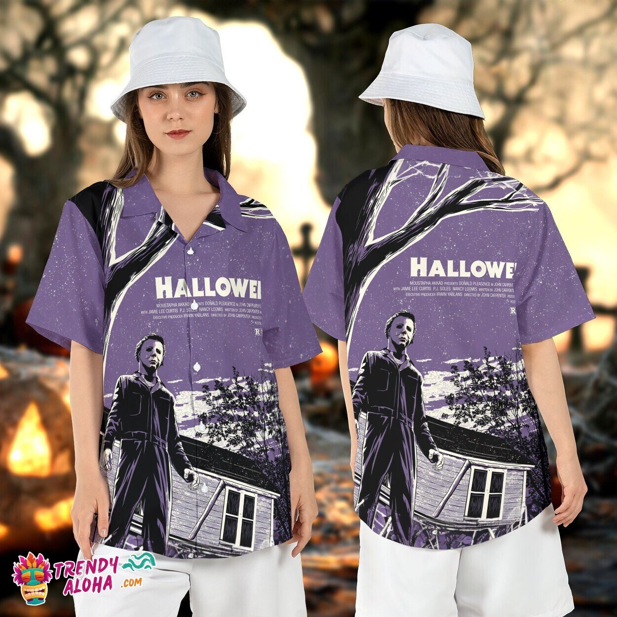 Michael Myers Beach Horror Movie Character Halloween Shirt