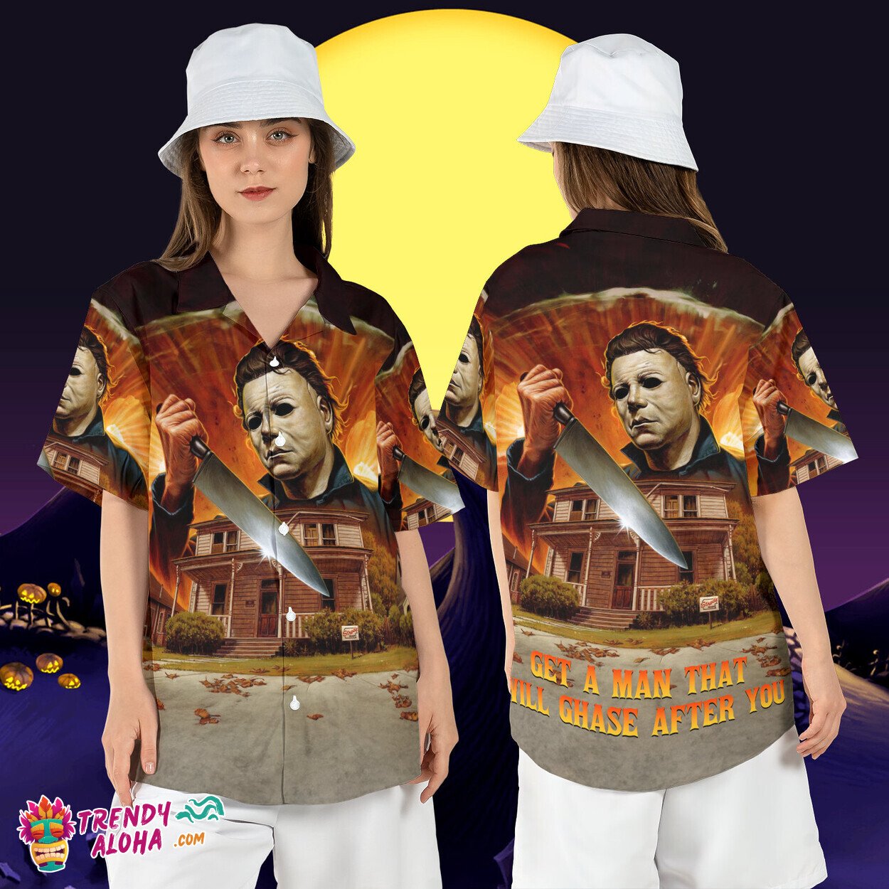 Michael Myers Chase After You Horror Movie Character Shirt
