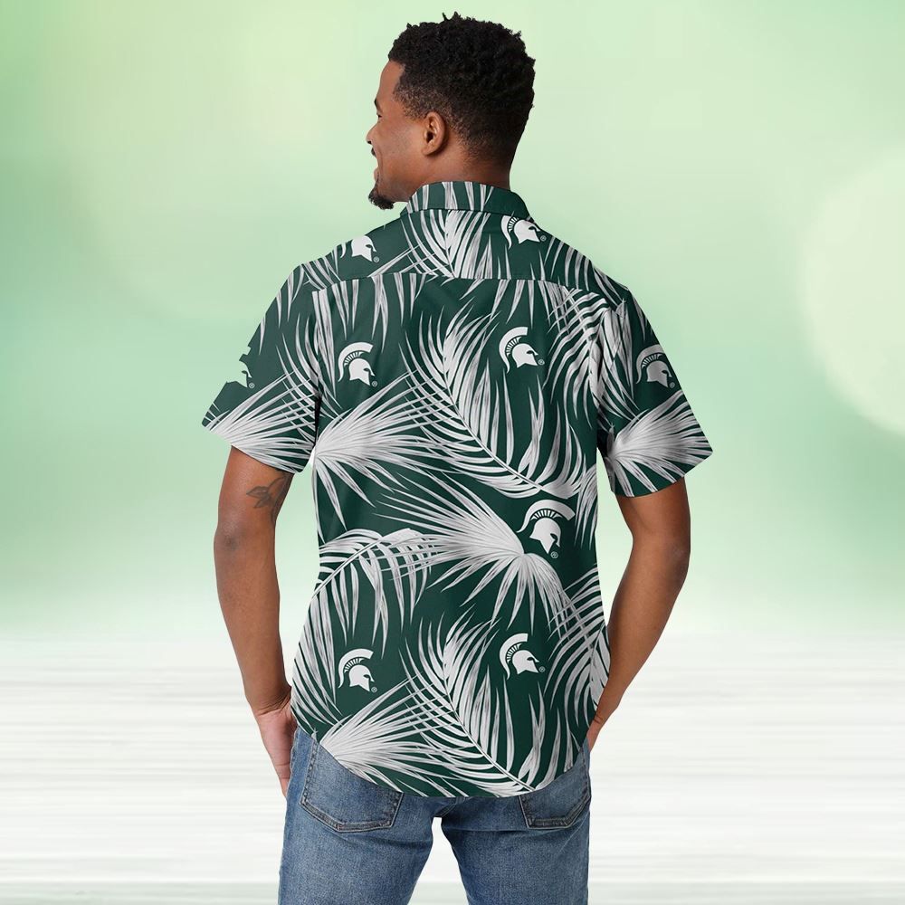 Michigan State Spartans Hawaiian Button Up Shirt