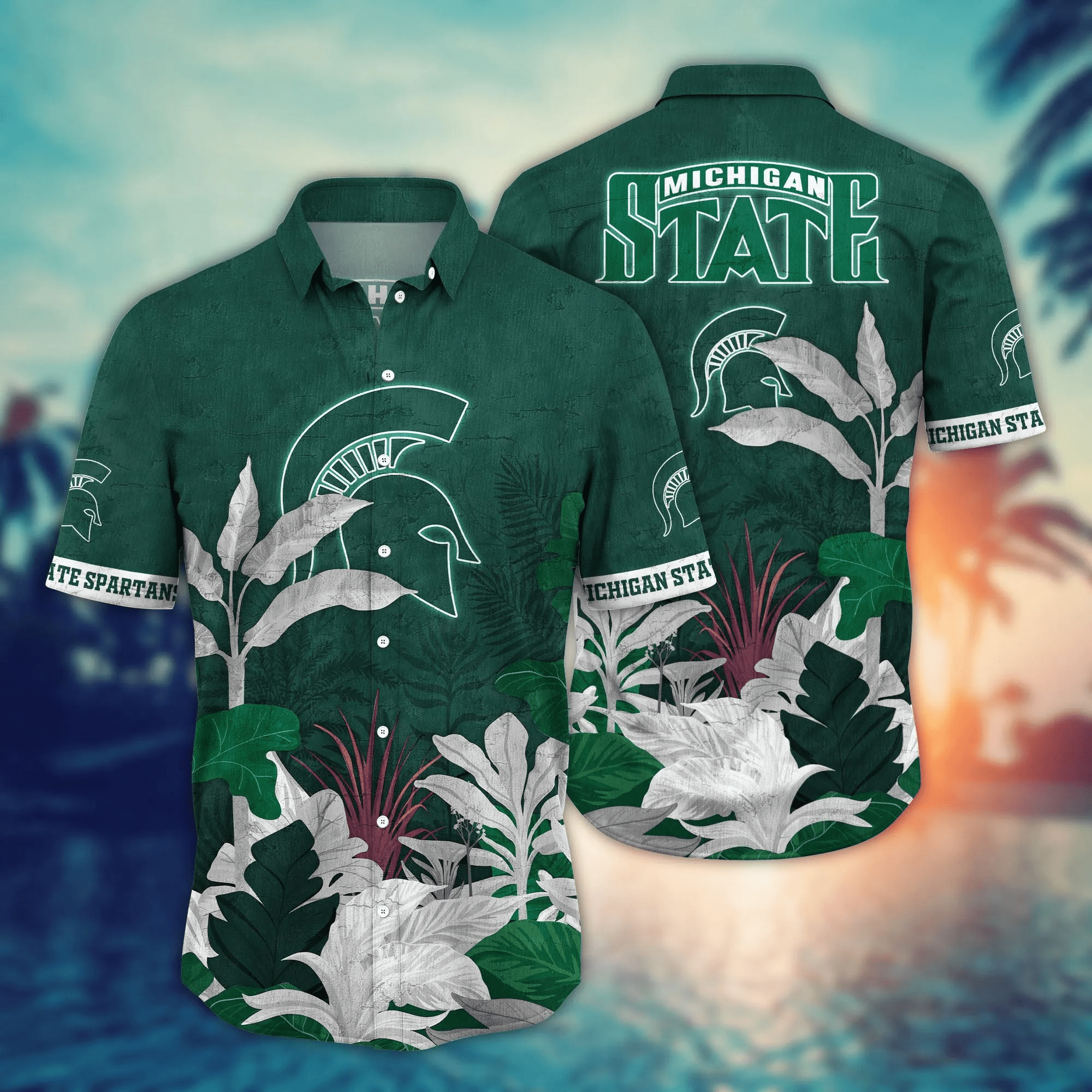 Michigan State Spartans NCAA Hawaiian Shirt July Aloha Shirt