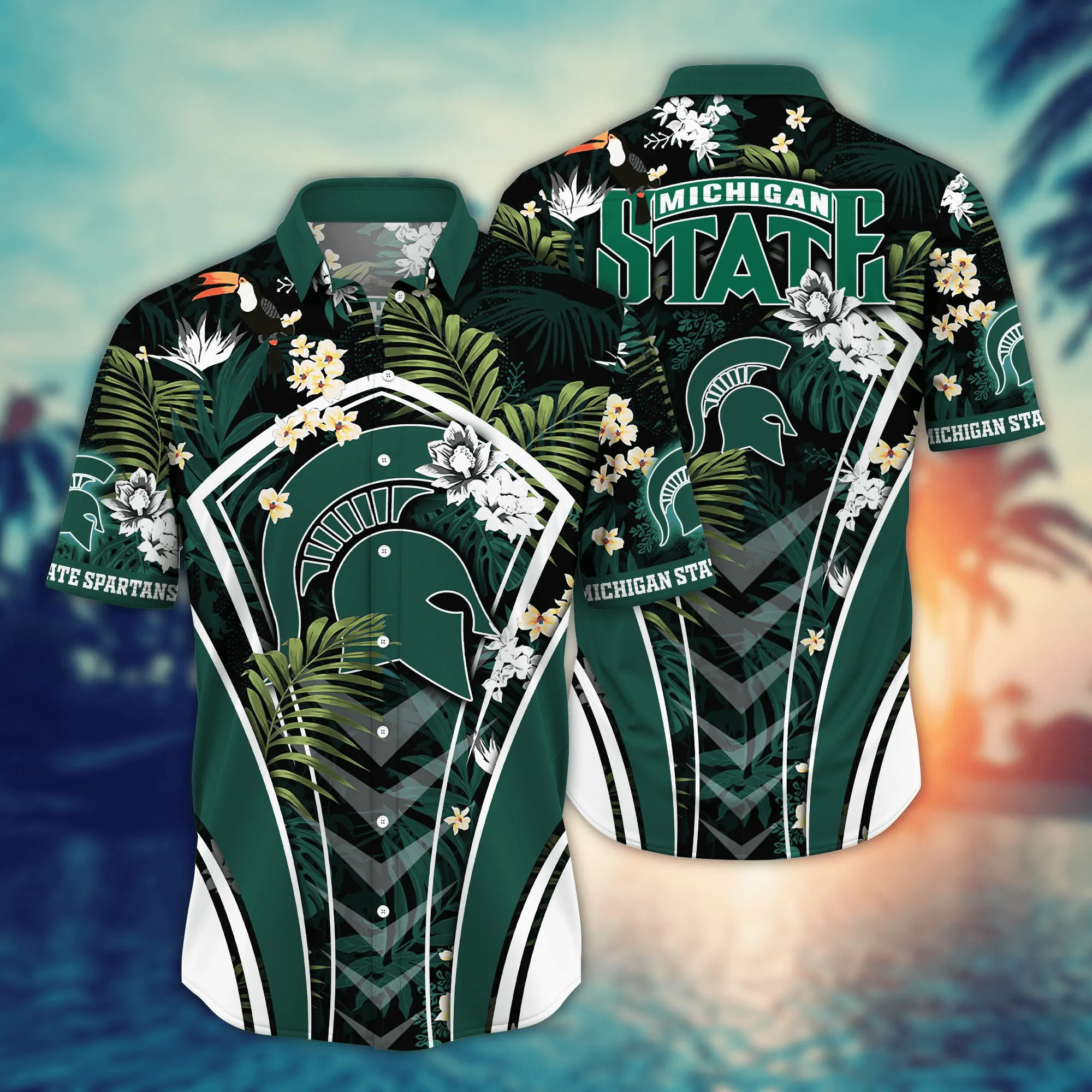 Michigan State Spartans NCAA Hawaiian Shirt Watermelons Aloha Shirt Michigan State Spartans NCAA Hawaiian Shirt Watermelons Aloha Shirt