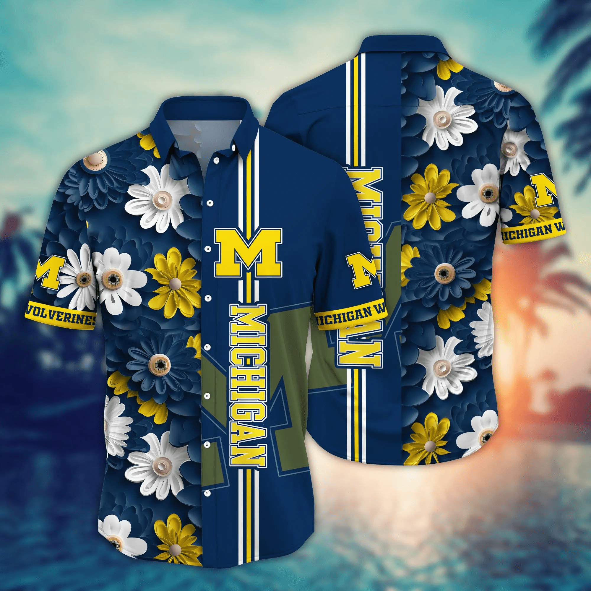 Michigan Wolverines NCAA Hawaiian Shirt Beach Season Aloha Shirt