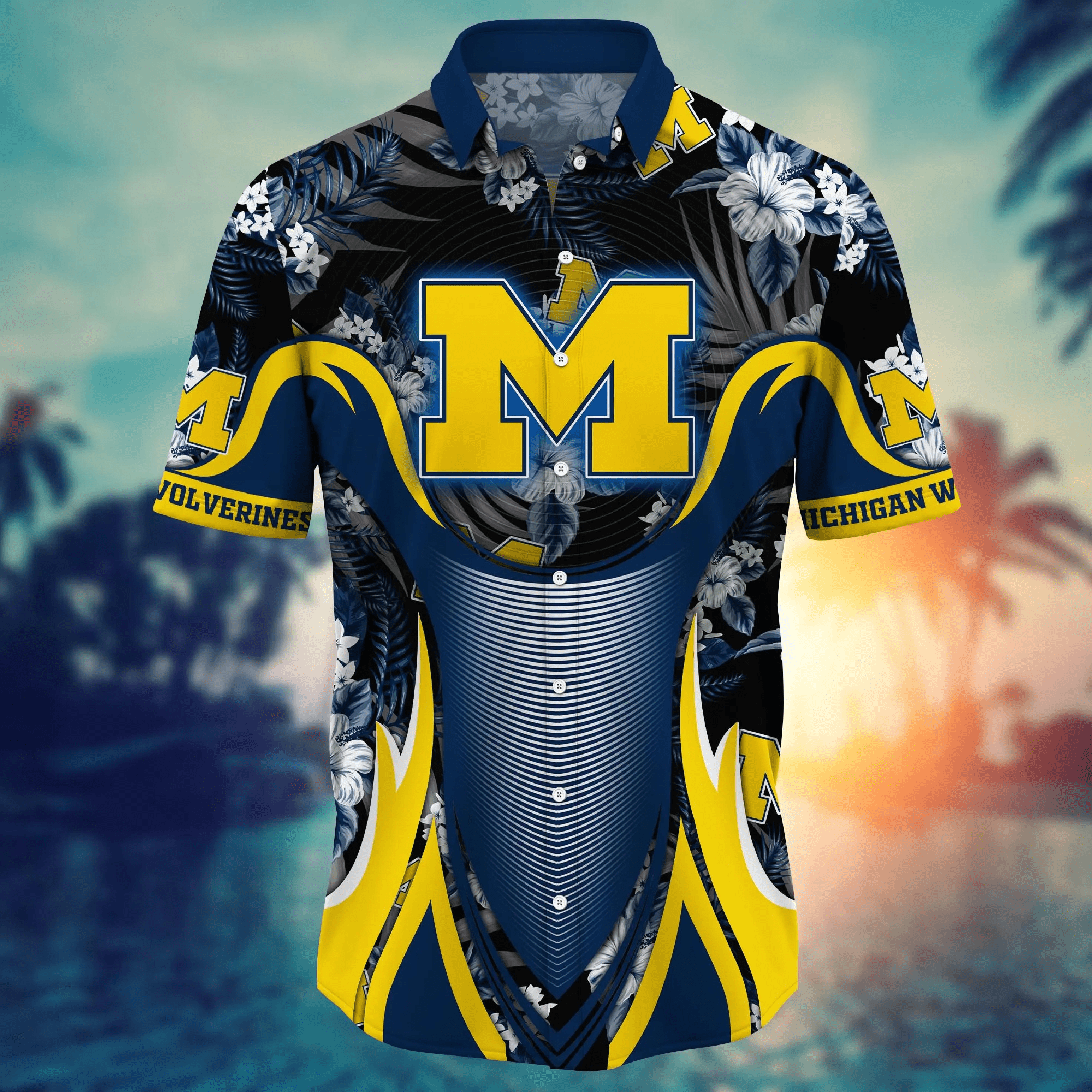 Michigan Wolverines NCAA Hawaiian Shirt Lemonade Stands Aloha Shirt