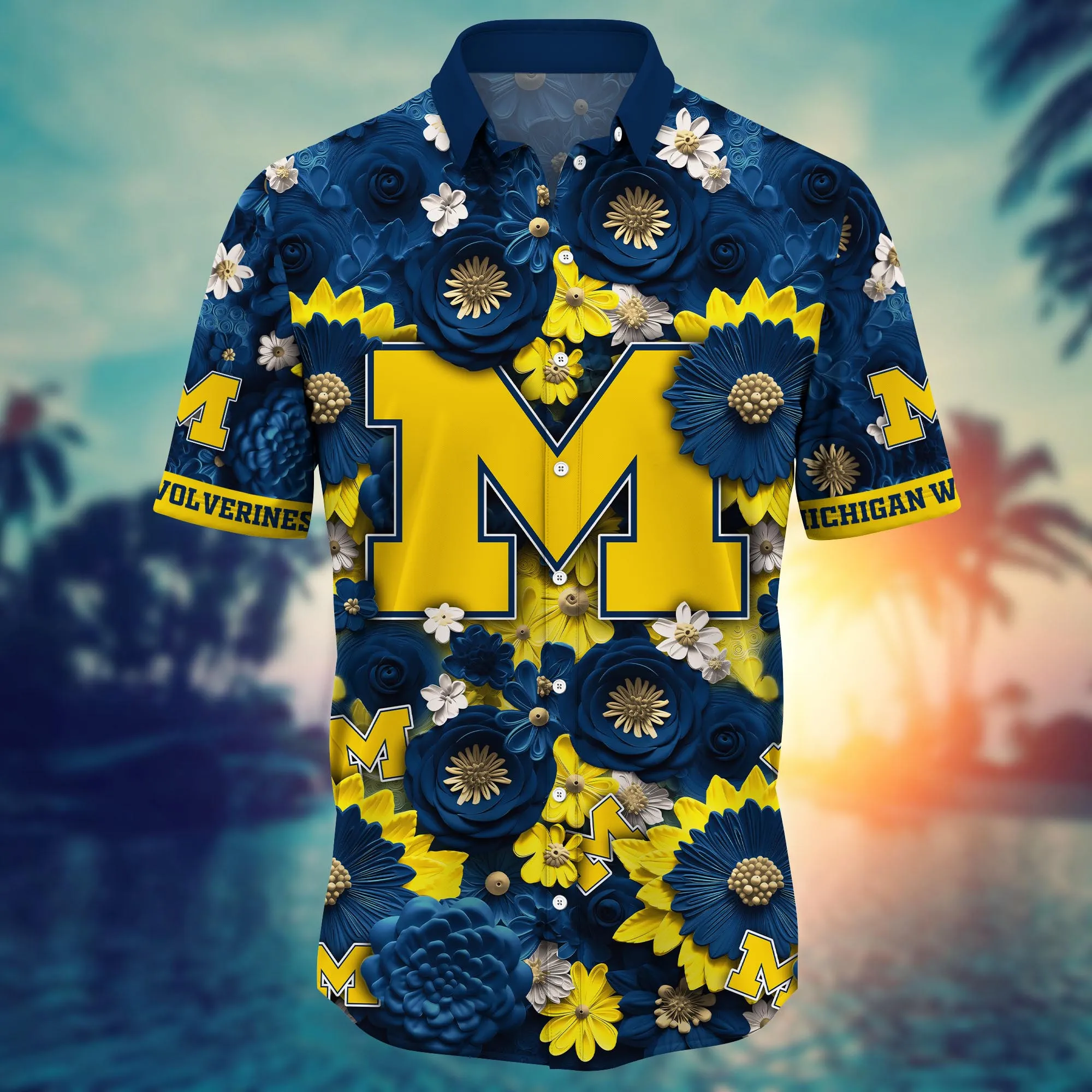 Michigan Wolverines NCAA Hawaiian Shirt Trending For This Summer Customize Shirt Any Team