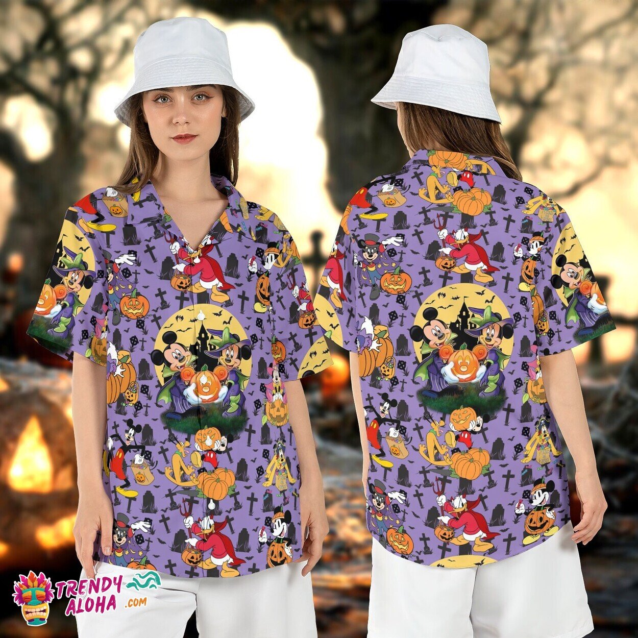 Mickey Friends Halloween Pumpkin Spooky Disneyland Season Shirt