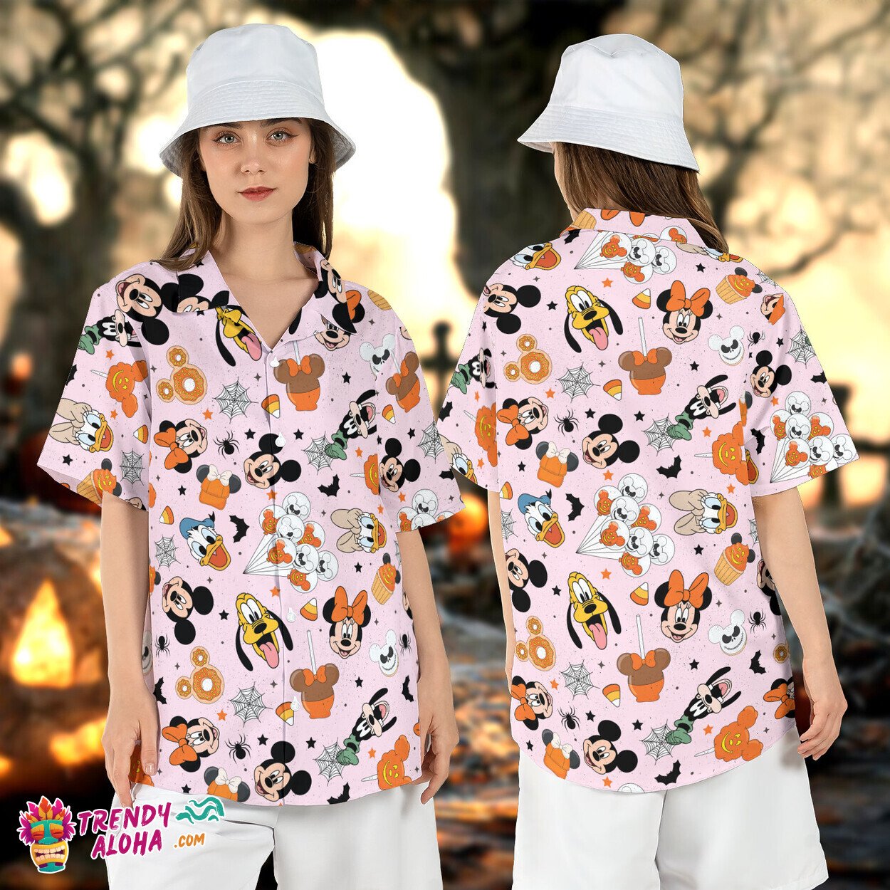 Mickey Friends Halloween Spooky Season Disney Trick Treat Top
