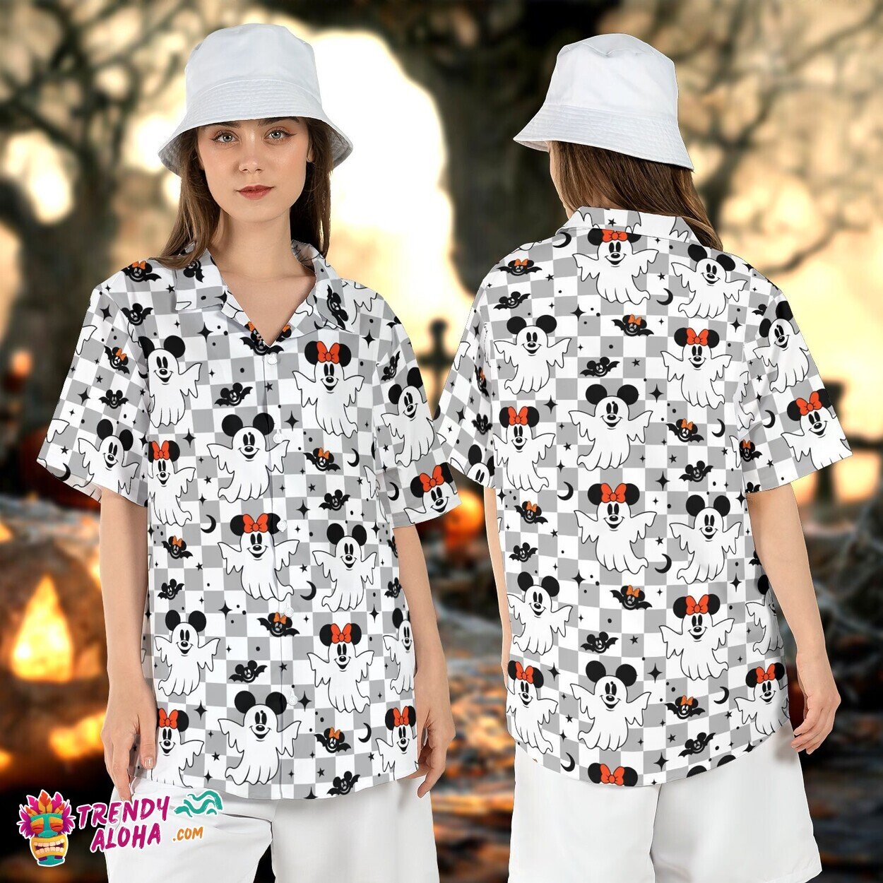 Mickey Minnie Ghost Boo Bash Spooky Halloween Disney Shirt
