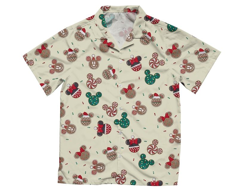 Mickey Minnie Mouse Hawaiian Shirts Christmas Candy Snacks Hawaii Disney
