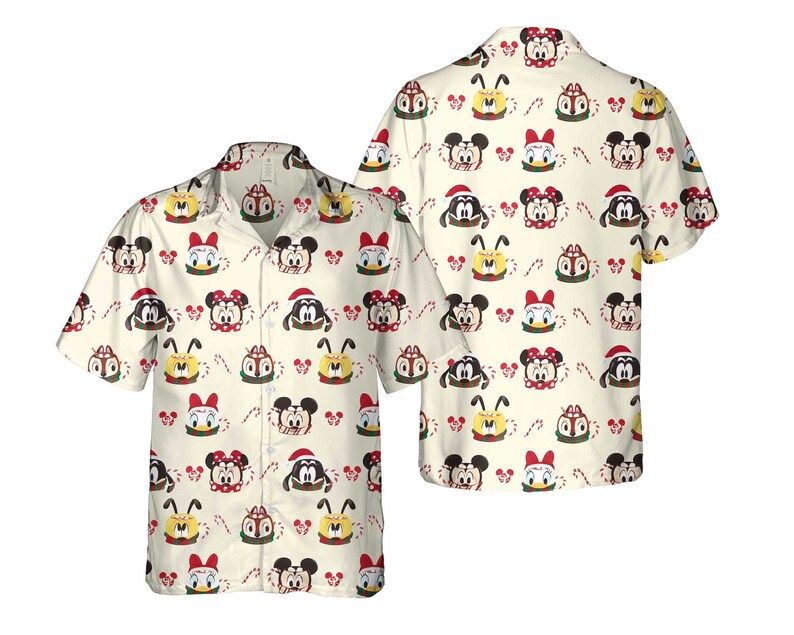 Mickey Mouse Friends Disney Hawaiian Shirts Hot Cocoa Christmas Merry Disneyland