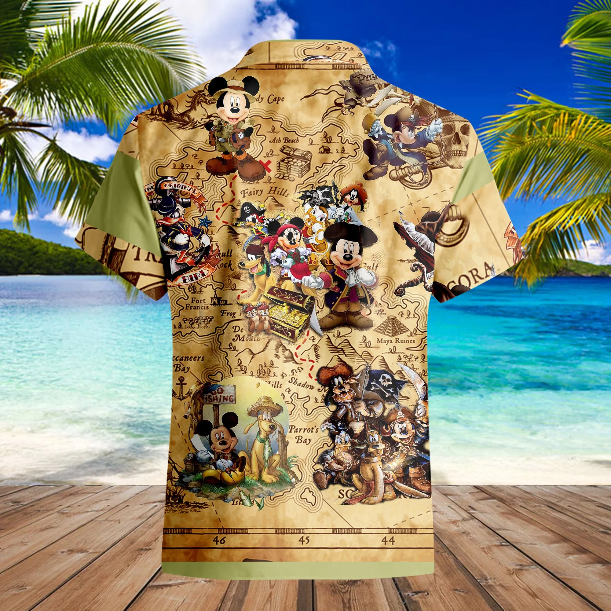 Mickey Treasure Hunting Trendy Hawaiian Shirt