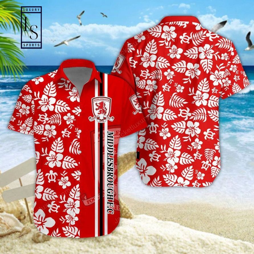 Middlesbrough Soccer in a Hawaiian Shirt Style