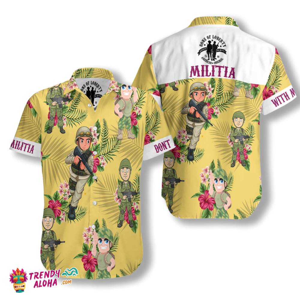 Militia Hawaiian Shirt Militia Hawaiian Shirt