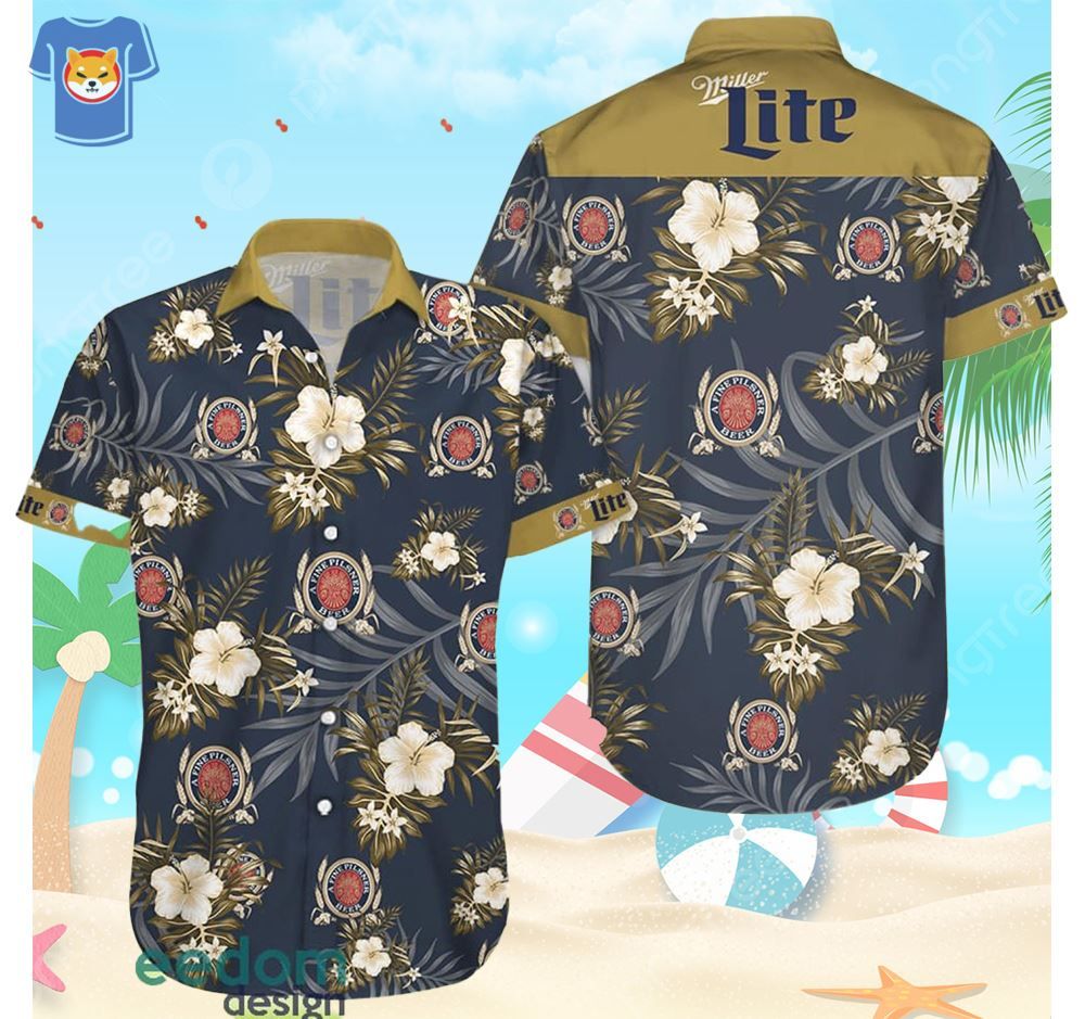 Miller Lite Style 2 Aloha Beach Gift Hawaiian Shirt For Men And Women