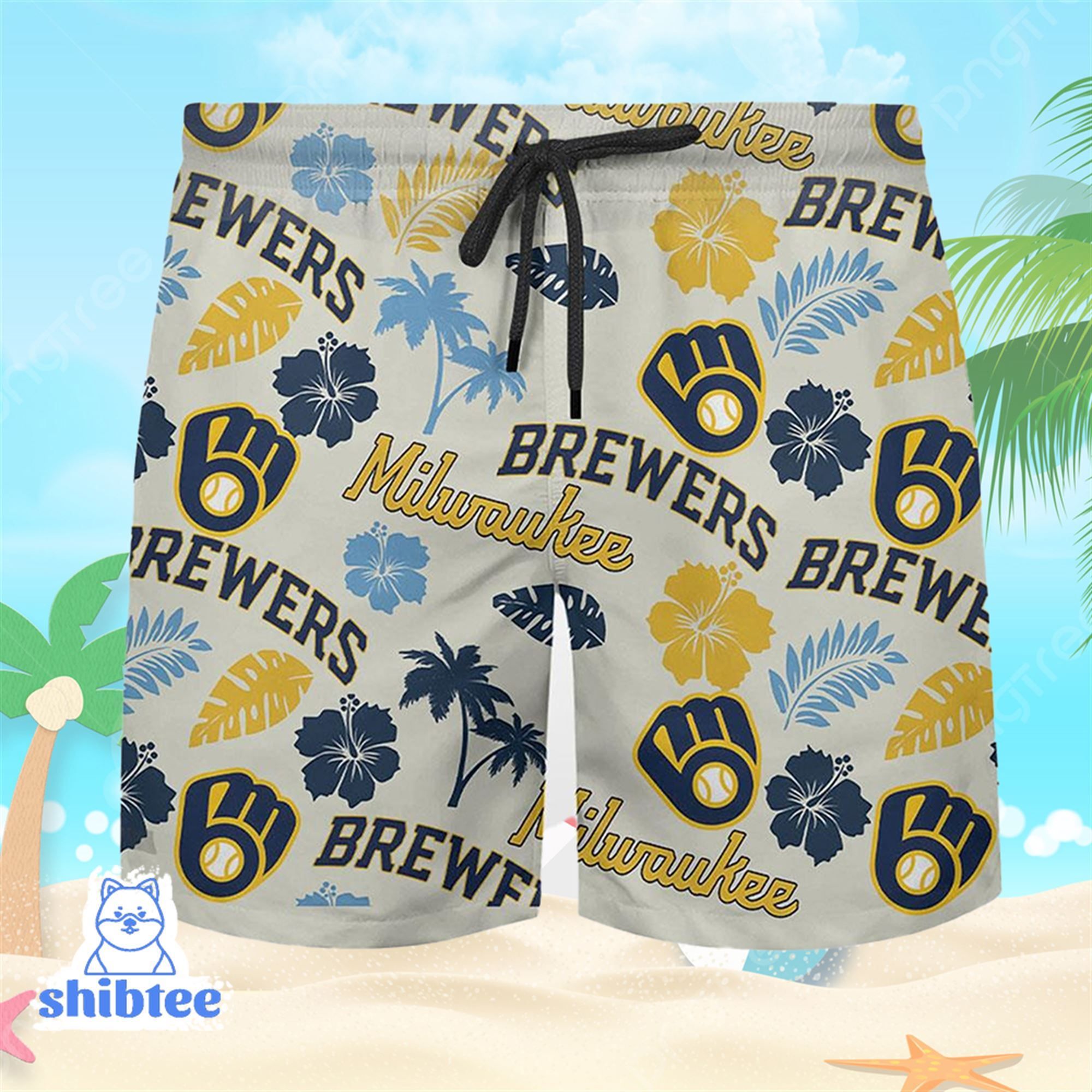 Milwaukee Brewers Hawaiian Shirt Beach Shorts Giveaway