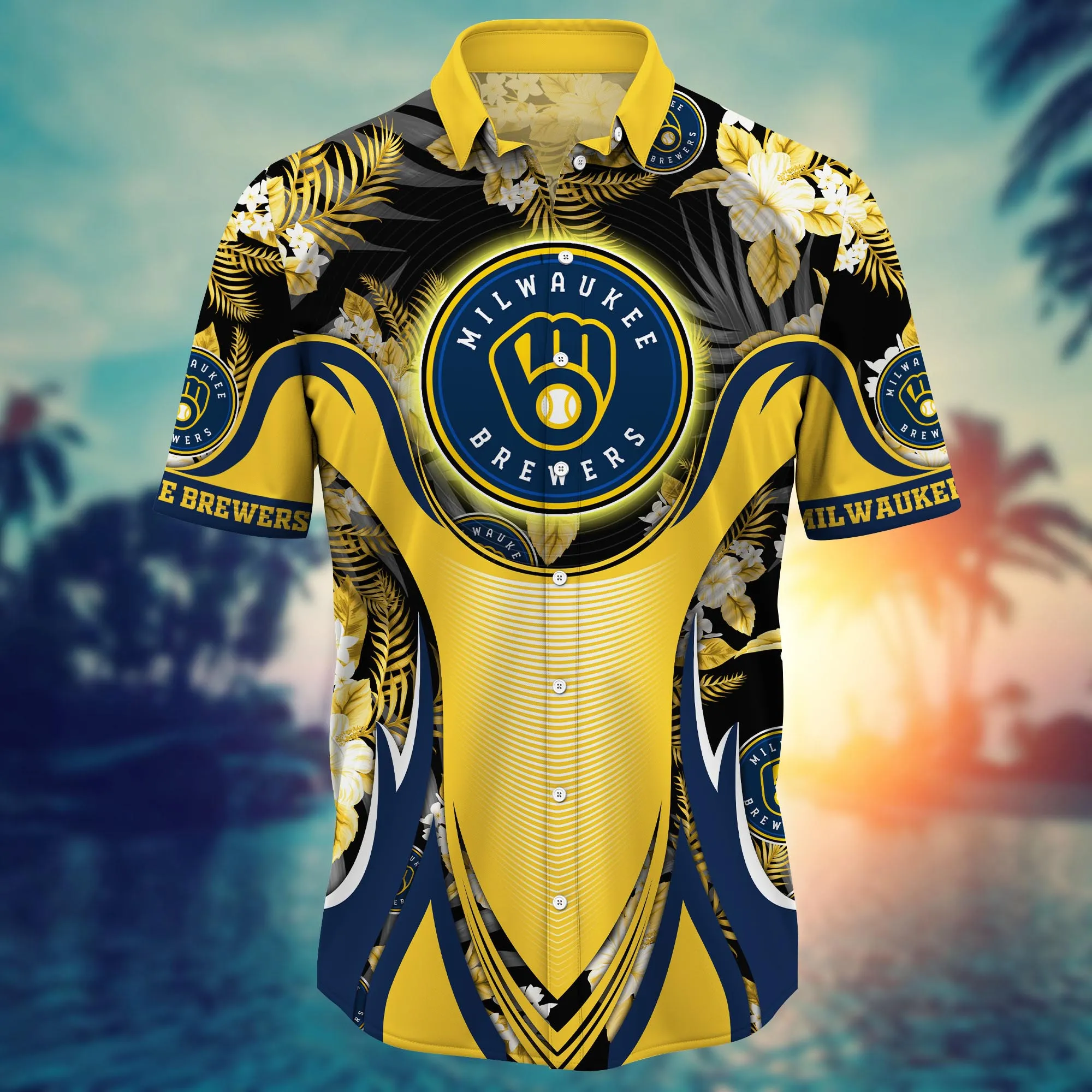 Milwaukee Brewers MLB Hawaiian Shirt Beach Days Aloha Shirt