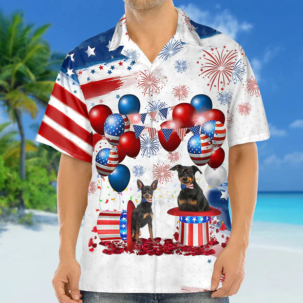 Miniature Pinscher Independence Day Trendy Hawaiian Shirt For Men And Women, 4Th Of July Trendy Hawaiian Shirt