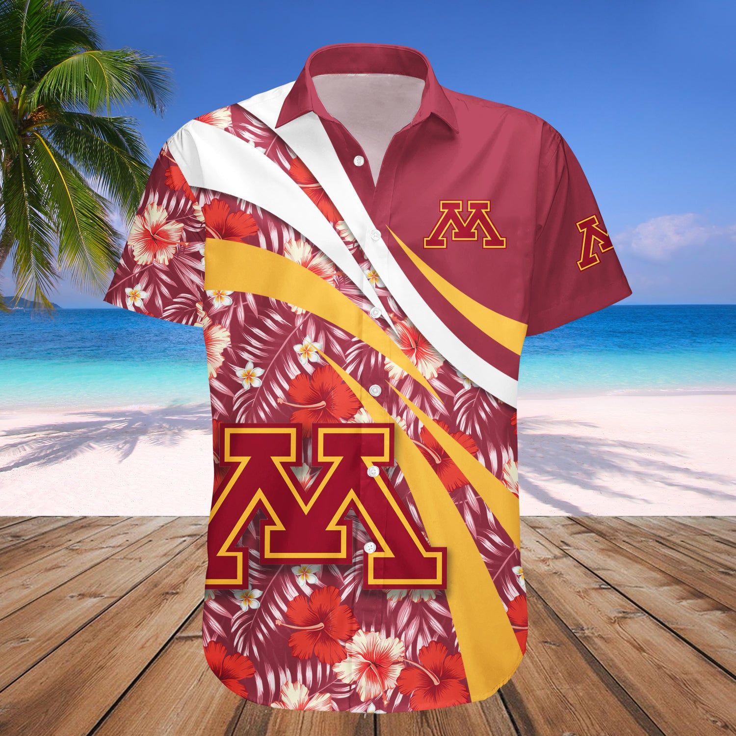 Minnesota Golden Gophers Hawaii Shirt Hibiscus Sport Style – NCAA