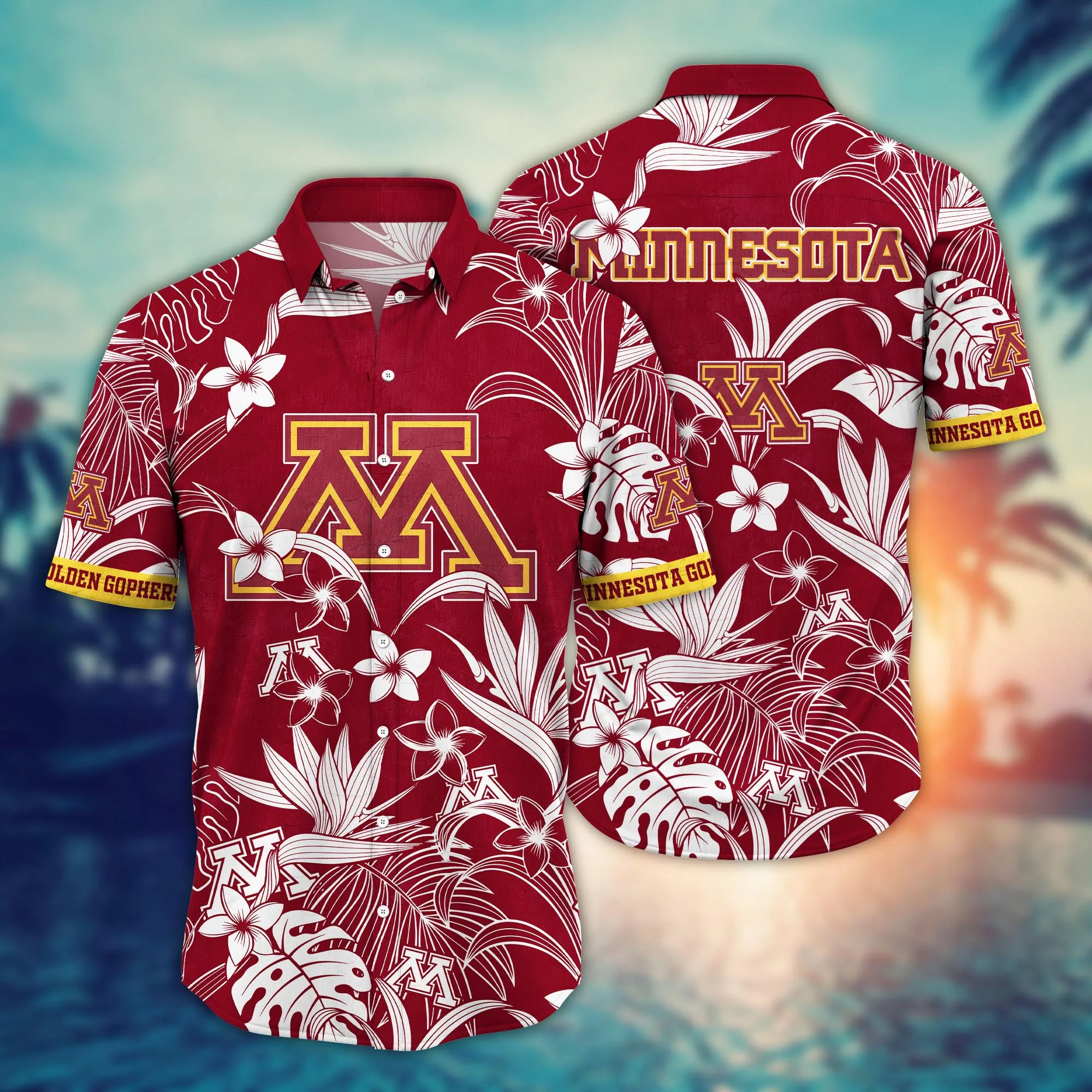 Minnesota Golden Gophers NCAA Hawaiian Shirt Augusttime Aloha Shirt Minnesota Golden Gophers NCAA Hawaiian Shirt Augusttime Aloha Shirt