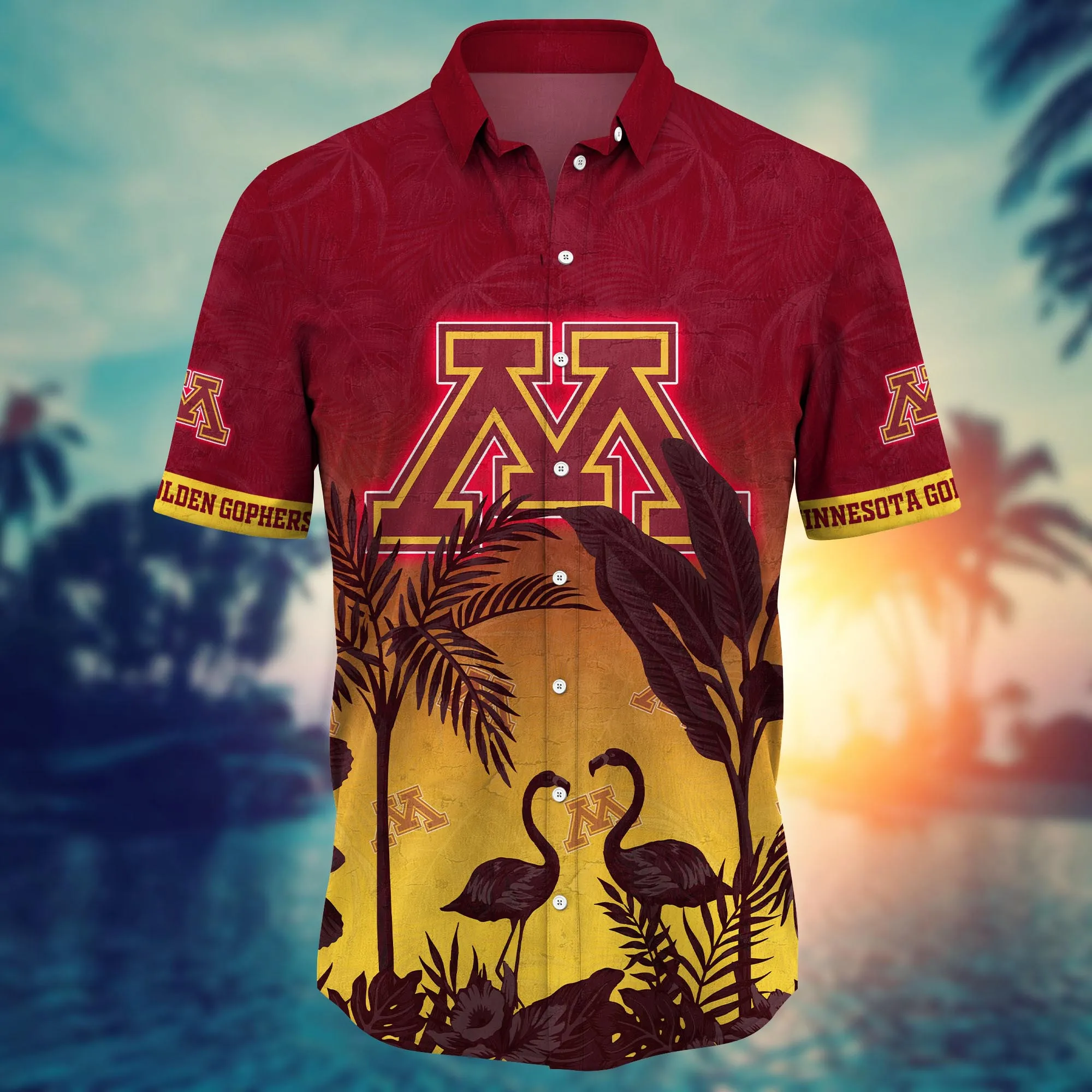 Minnesota Golden Gophers NCAA Hawaiian Shirt Beach Daystime Aloha Shirt