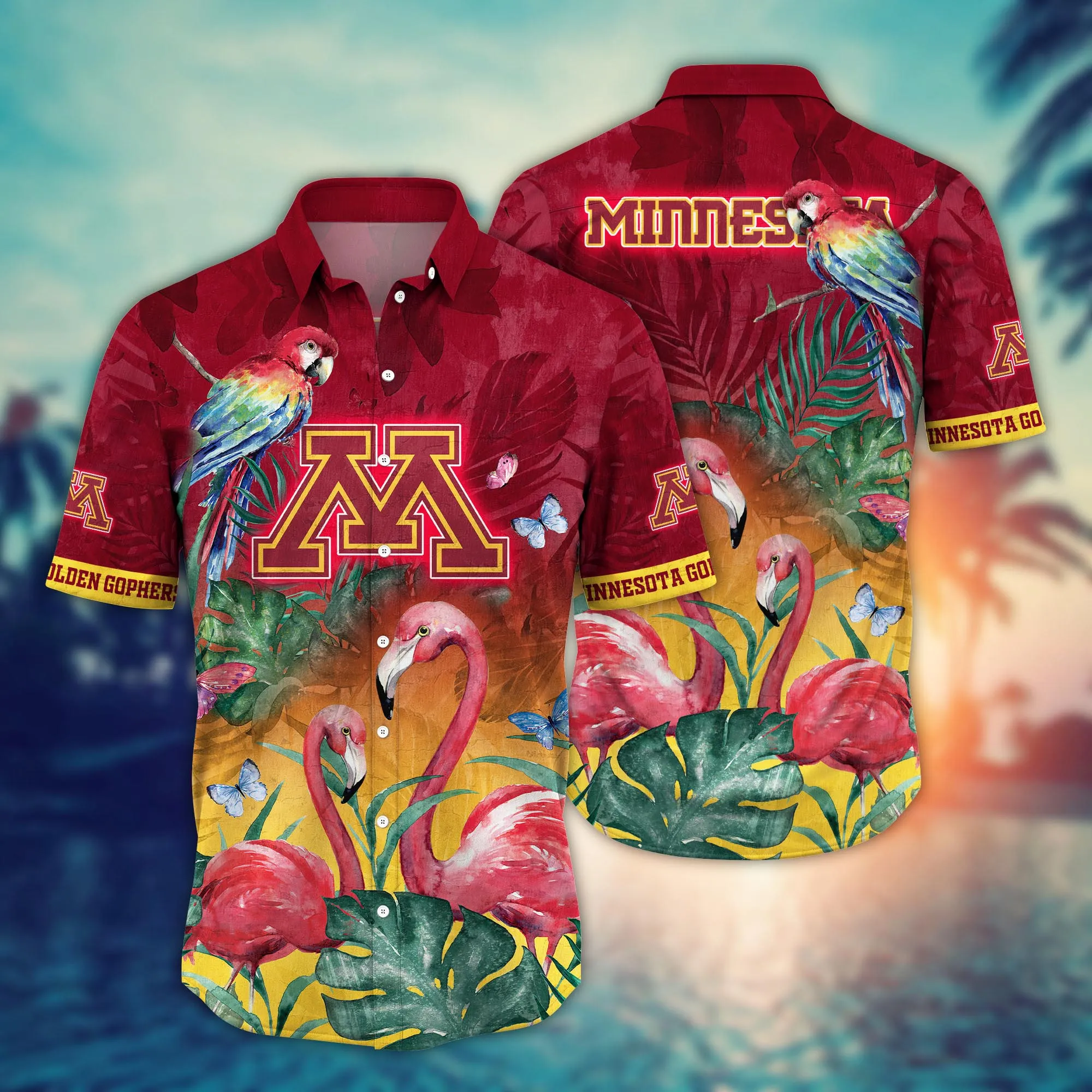 Minnesota Golden Gophers NCAA Hawaiian Shirt Coconut Water Aloha Shirt Minnesota Golden Gophers NCAA Hawaiian Shirt Coconut Water Aloha Shirt