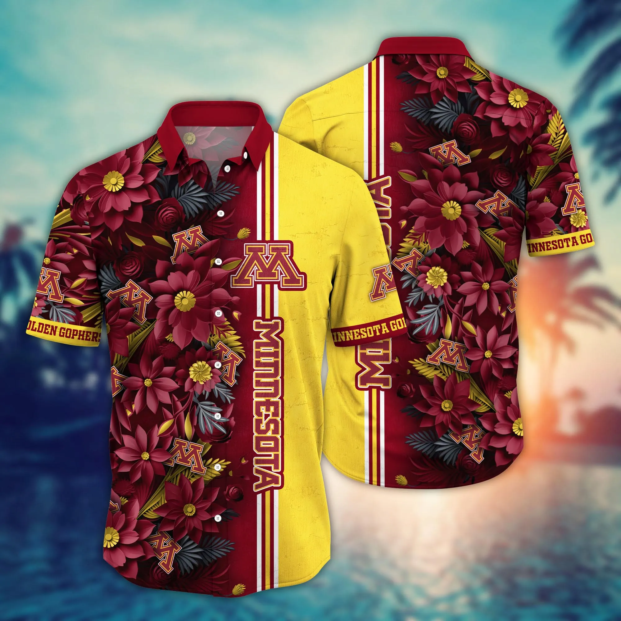 Minnesota Golden Gophers NCAA Hawaiian Shirt Custom Mosquito Bites Aloha Shirt Minnesota Golden Gophers NCAA Hawaiian Shirt Custom Mosquito Bites Aloha Shirt