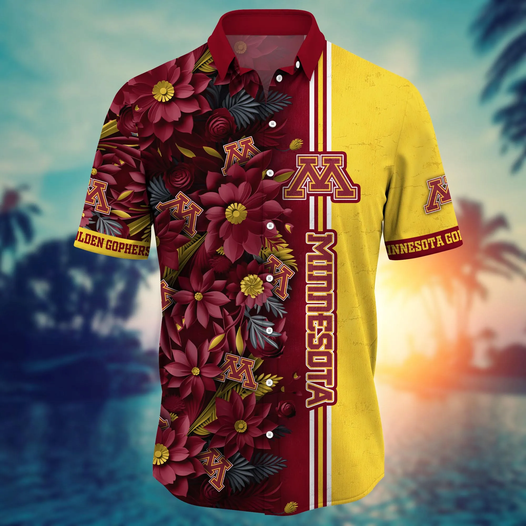 Minnesota Golden Gophers NCAA Hawaiian Shirt Custom Mosquito Bites Aloha Shirt