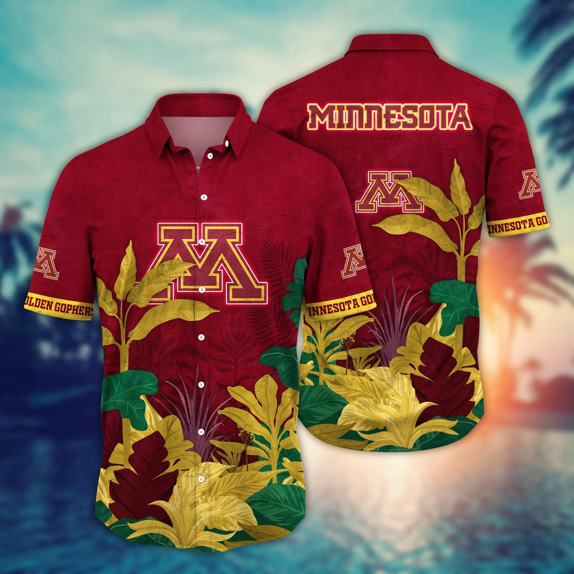Minnesota Golden Gophers NCAA Hawaiian Shirt High Temperatures Footballing Event Shirts Minnesota Golden Gophers NCAA Hawaiian Shirt High Temperatures Footballing Event Shirts
