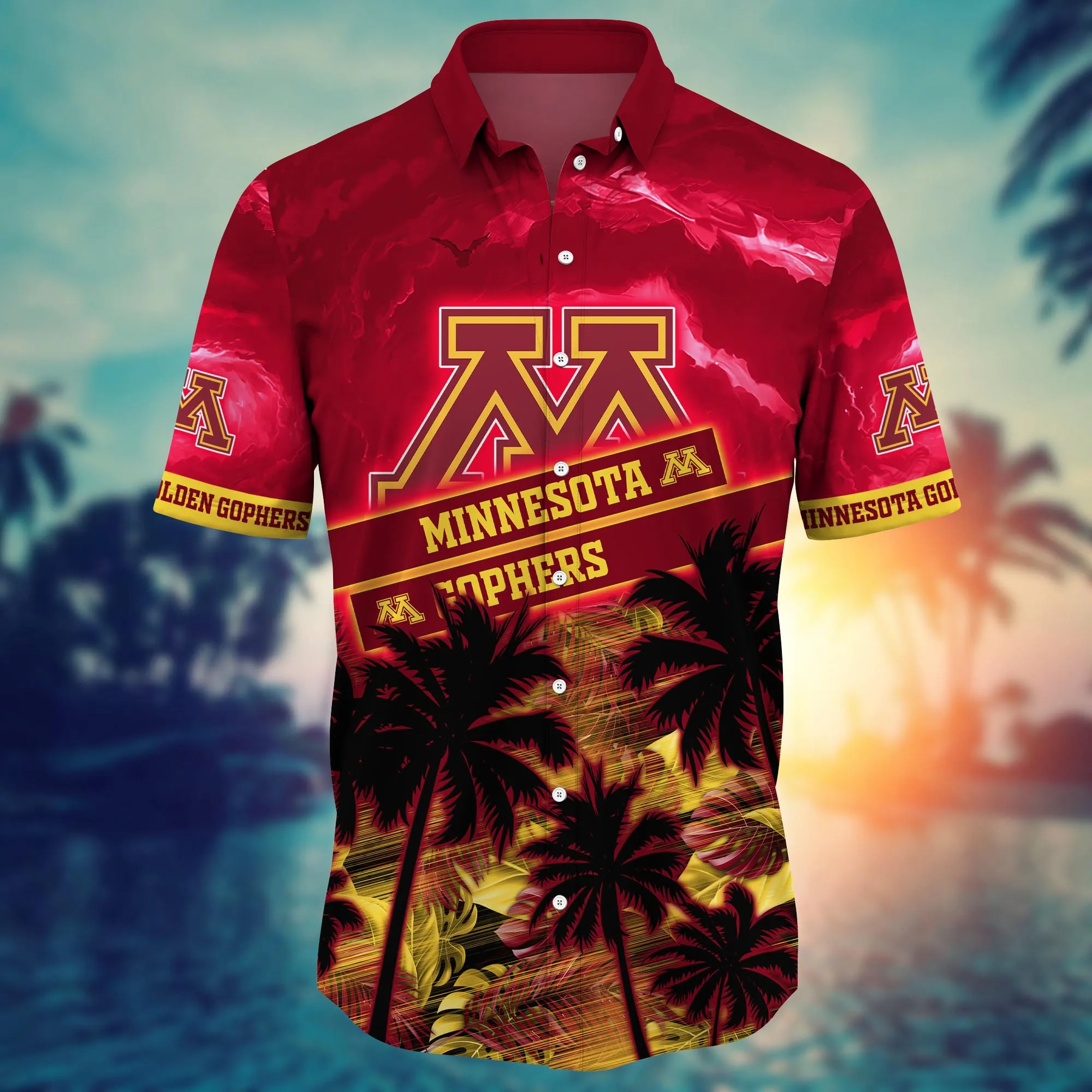 Minnesota Golden Gophers NCAA Hawaiian Shirt Hot Days Aloha Shirt