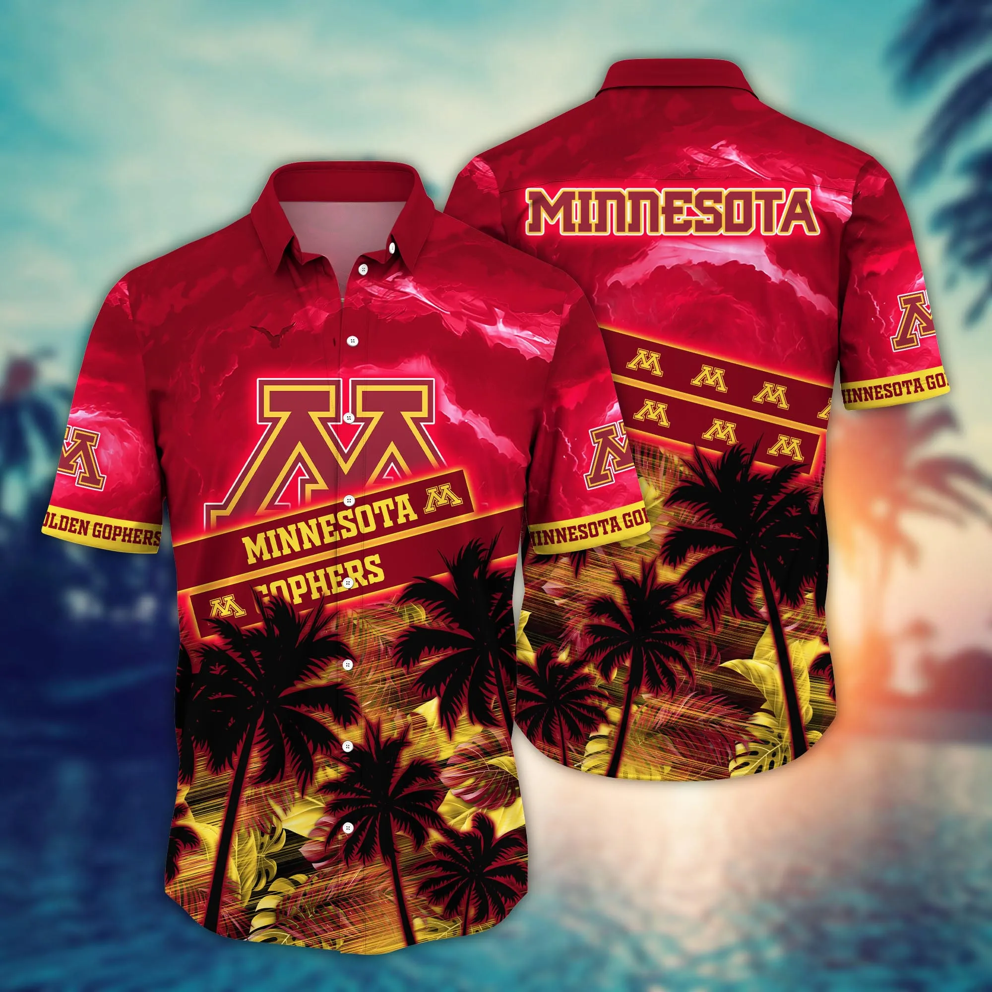 Minnesota Golden Gophers NCAA Hawaiian Shirt Hot Days Aloha Shirt Minnesota Golden Gophers NCAA Hawaiian Shirt Hot Days Aloha Shirt