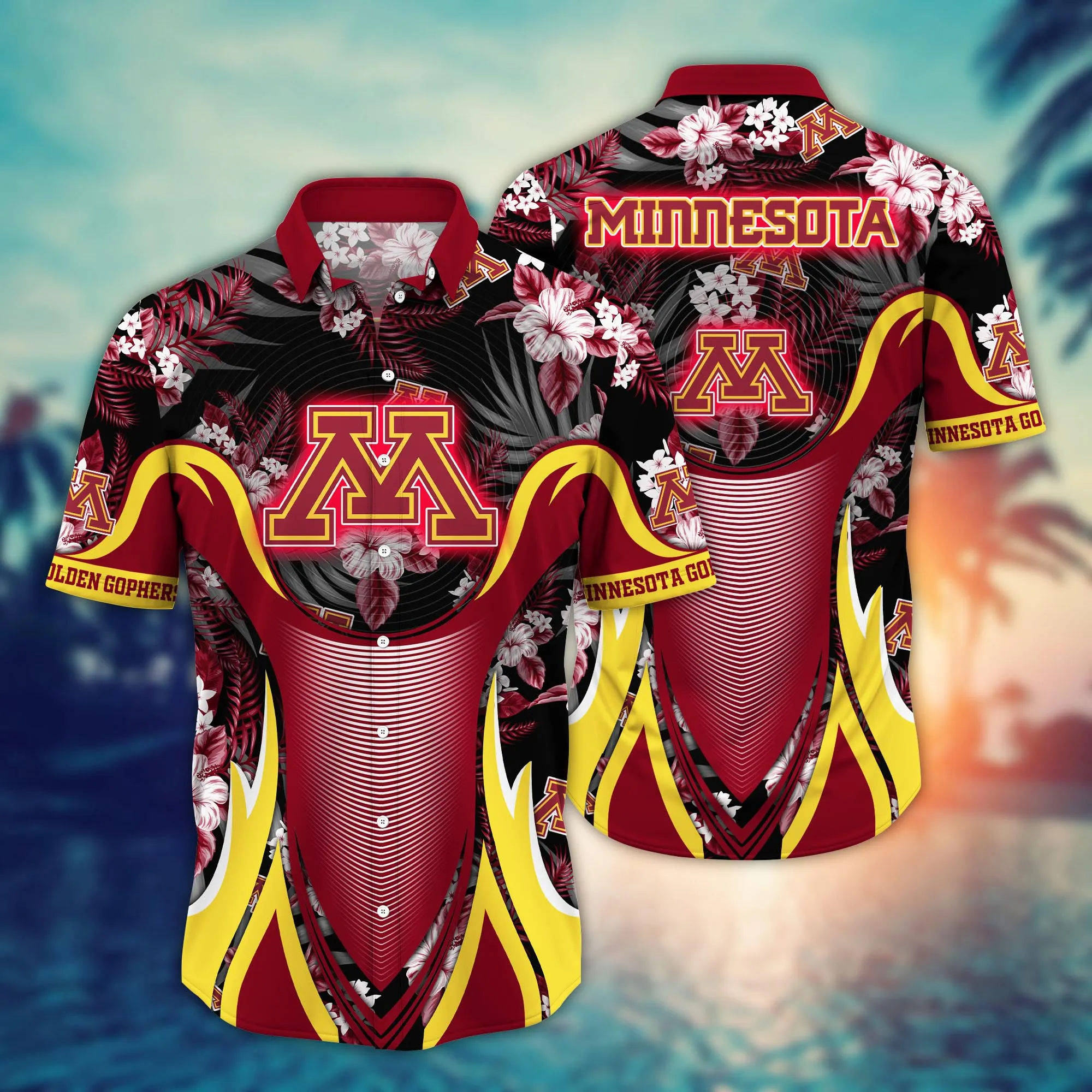 Minnesota Golden Gophers NCAA Hawaiian Shirt Long Days Aloha Shirt Minnesota Golden Gophers NCAA Hawaiian Shirt Long Days Aloha Shirt