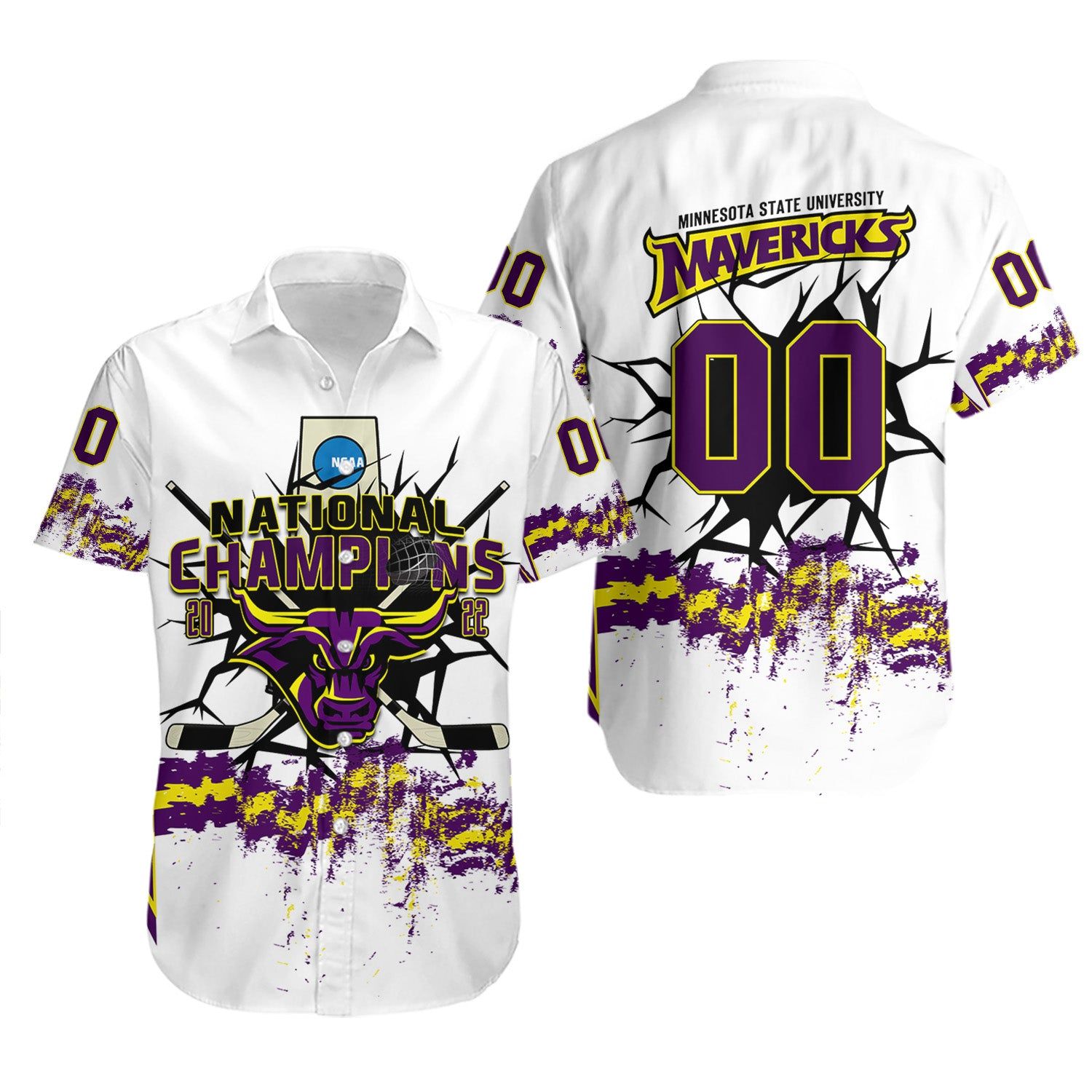 Minnesota State Mavericks Hawaii Shirt Ice Hockey National Champions – NCAA
