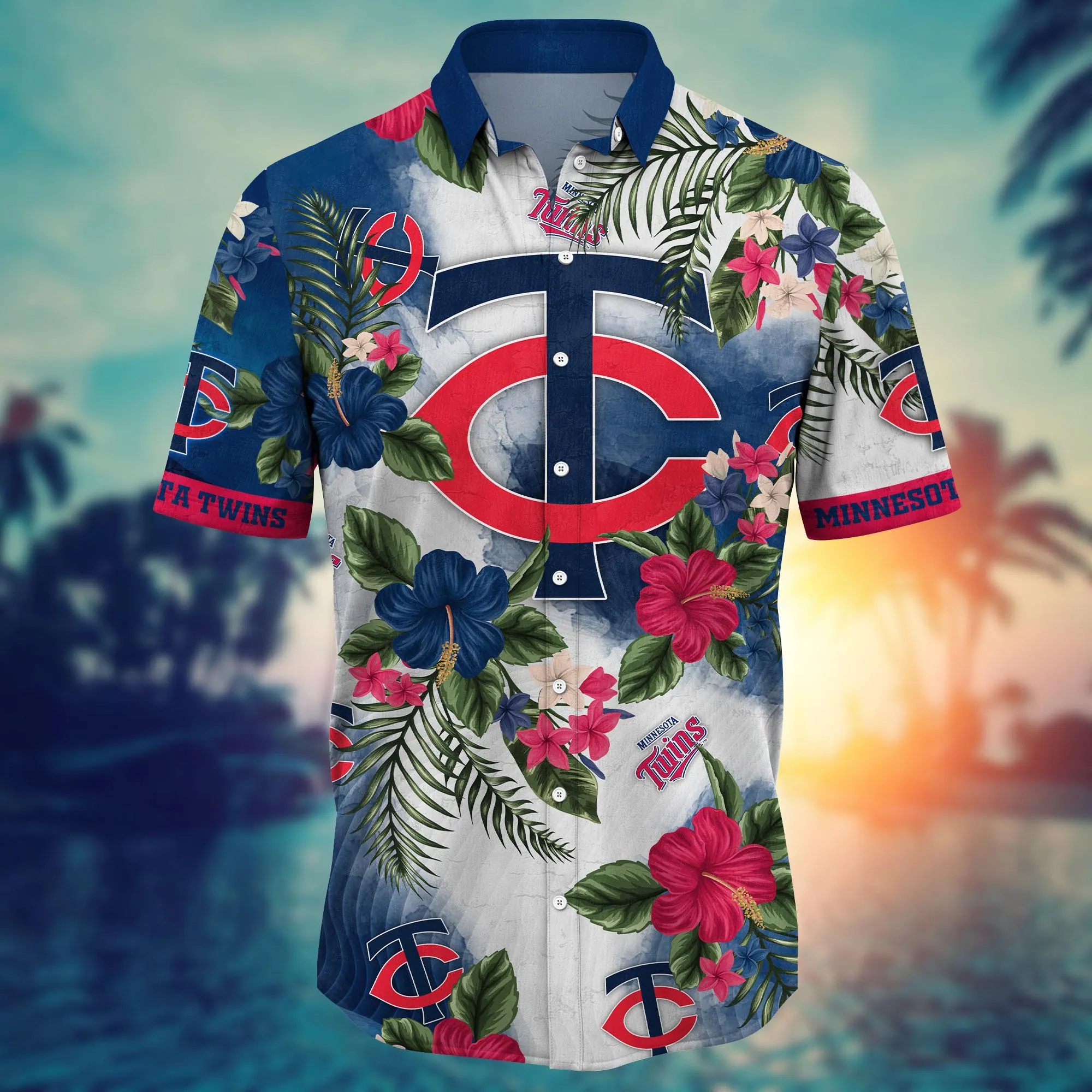 Minnesota Twins MLB Hawaiian Shirt Ocean Wavestime Aloha Shirt