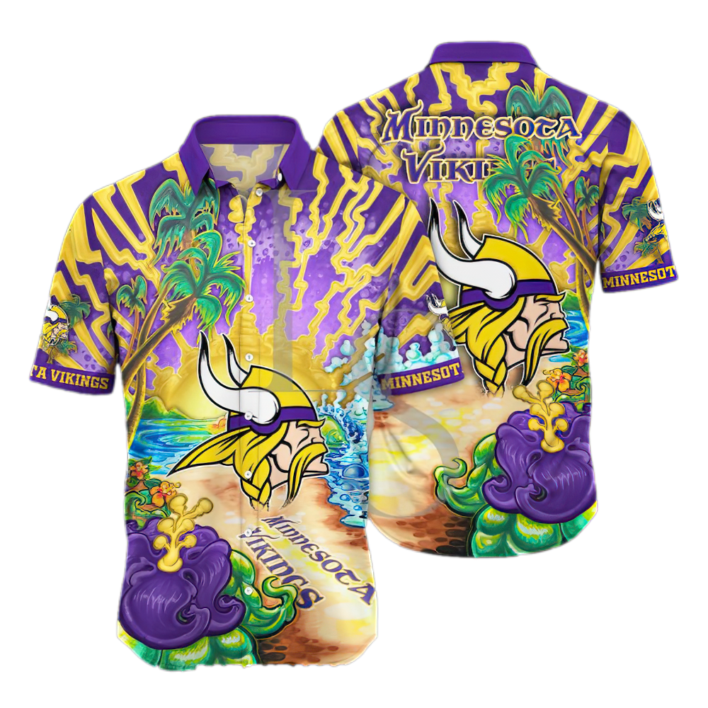 Minnesota Vikings Aloha Island Unisex Hawaiian Shirt