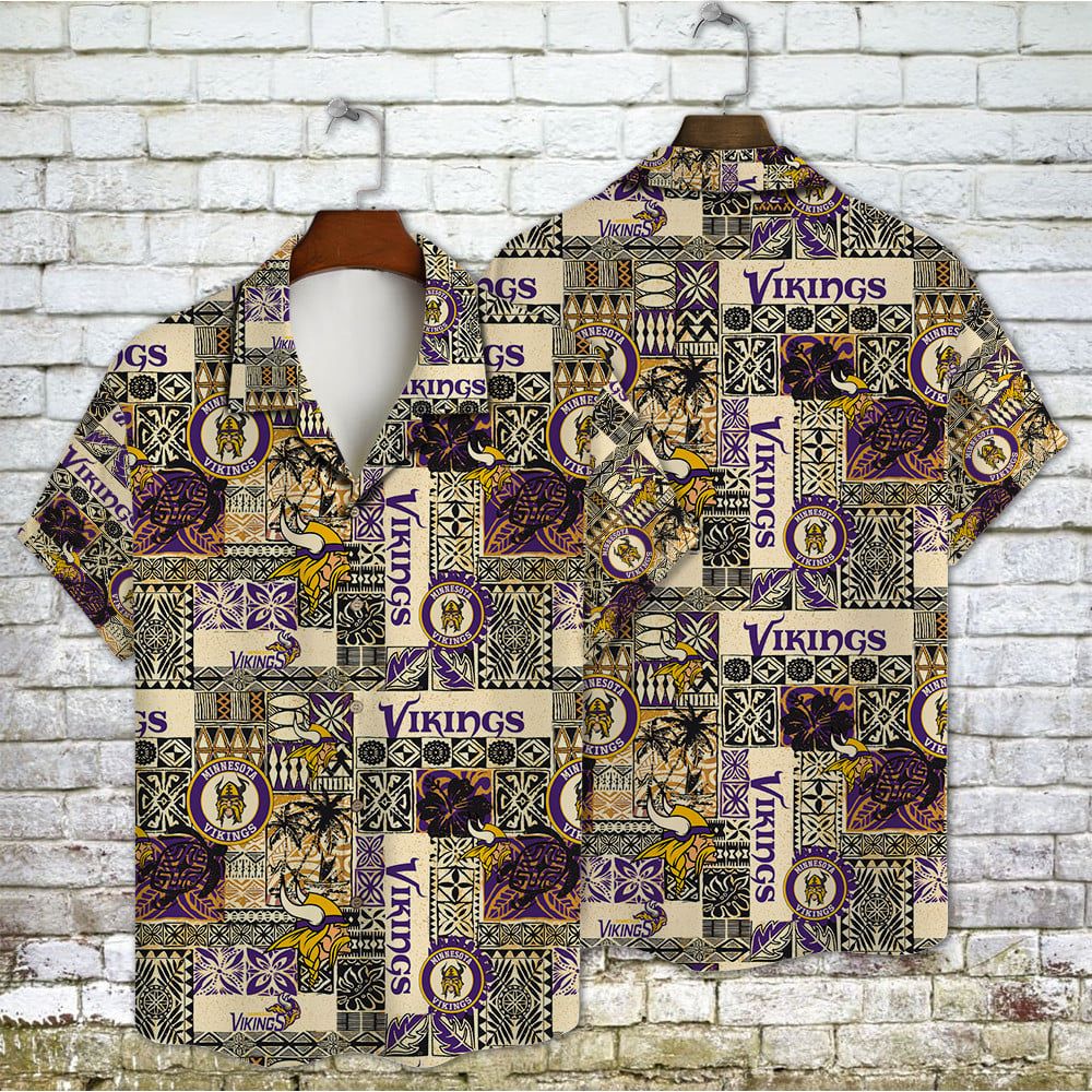 Minnesota Vikings Aop Hawaiian Shirt Exclusive
