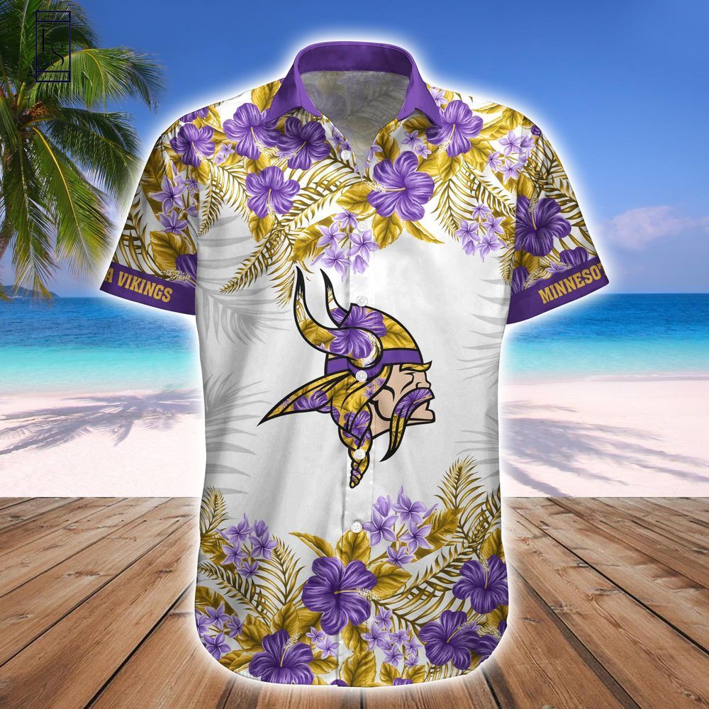 Minnesota Vikings Hawaiian Shirt Short Combo Set Tropical Style