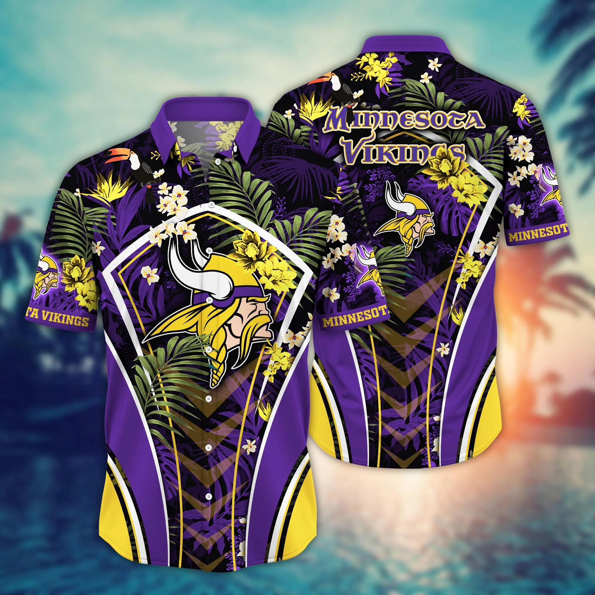 Minnesota Vikings NFL Hawaiian Shirt Barbecues Aloha Shirt