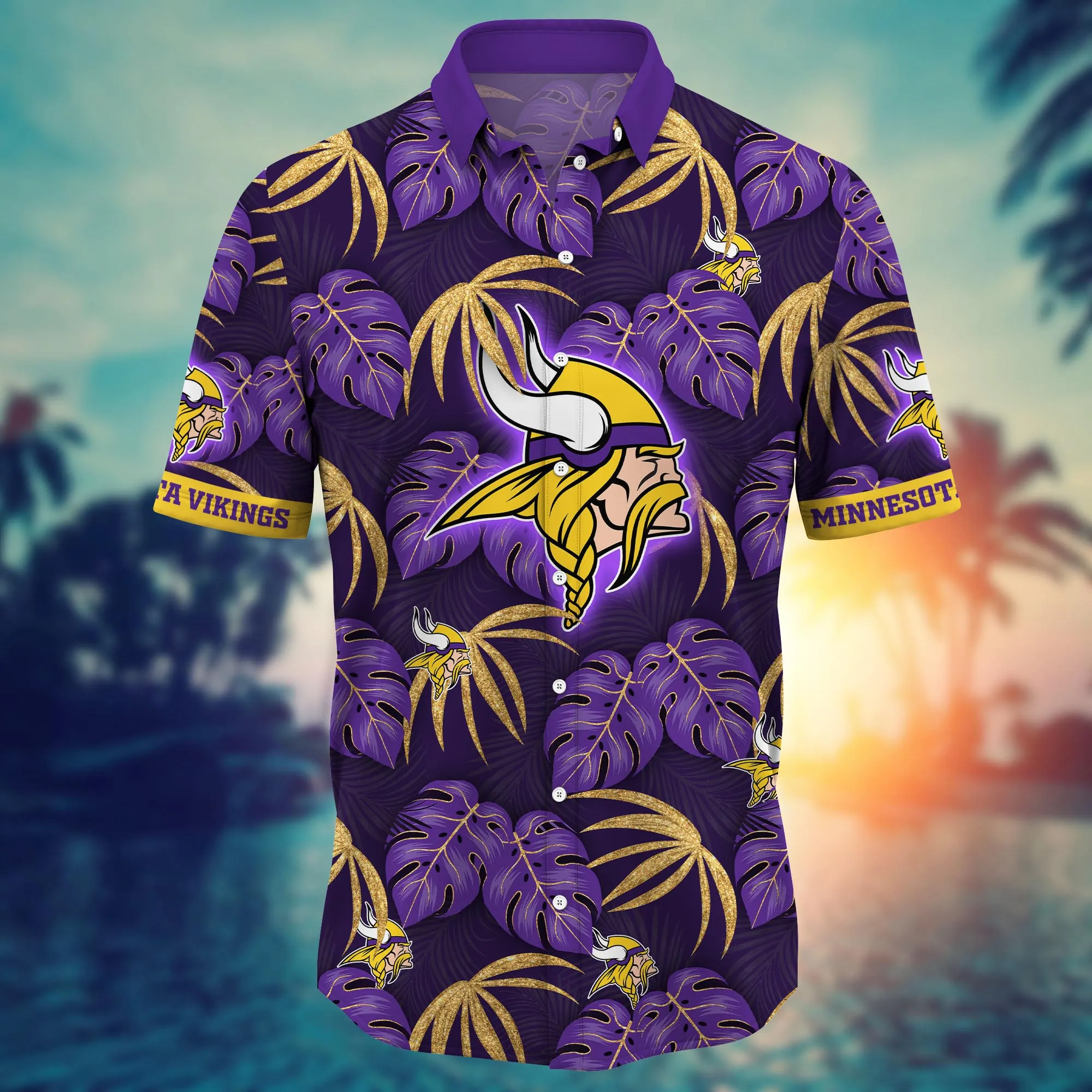Minnesota Vikings NFL Hawaiian Shirt Lighthearted Aloha Shirt