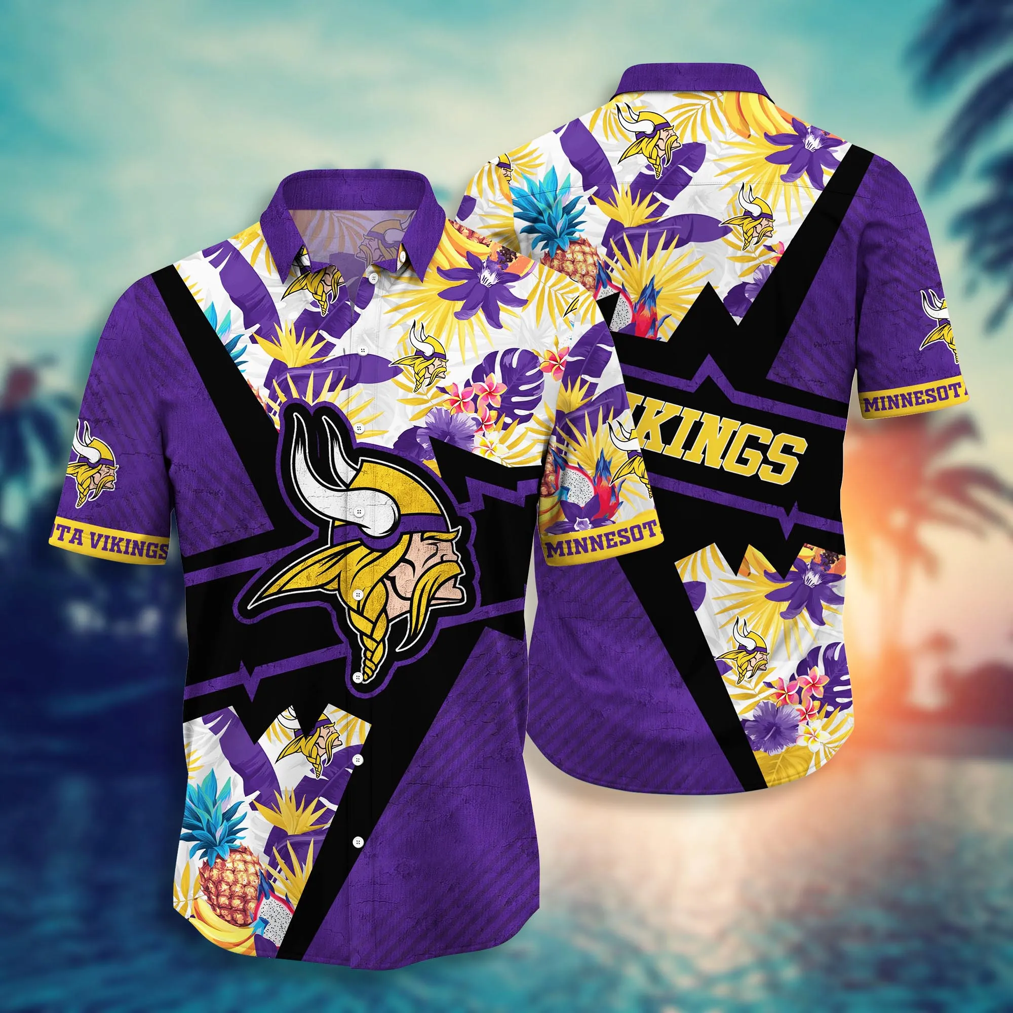 Minnesota Vikings NFL Hawaiian Shirt Swimsuits Aloha Shirt