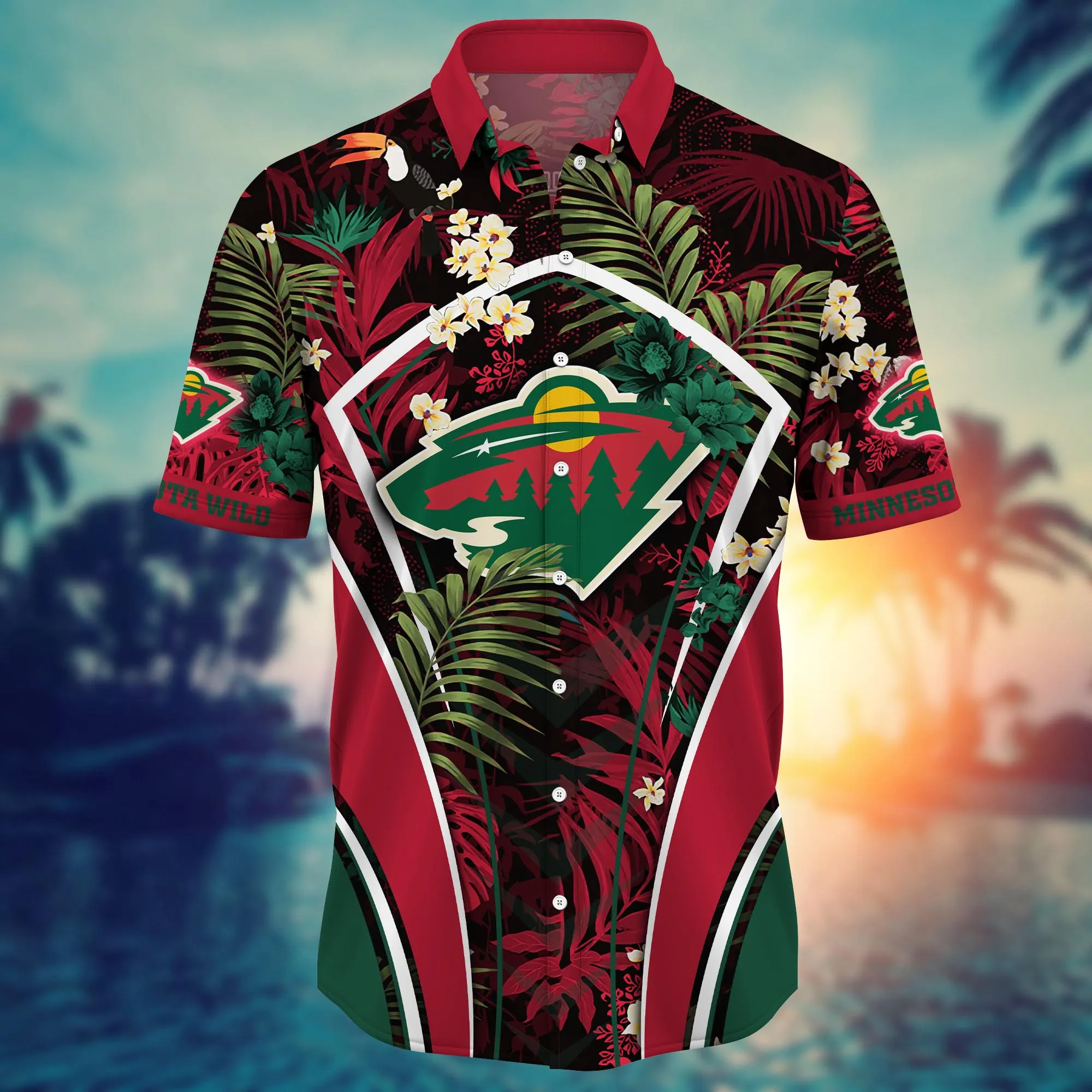 Minnesota Wild NHL Hawaiian Shirt Air Conditioning Aloha Shirt