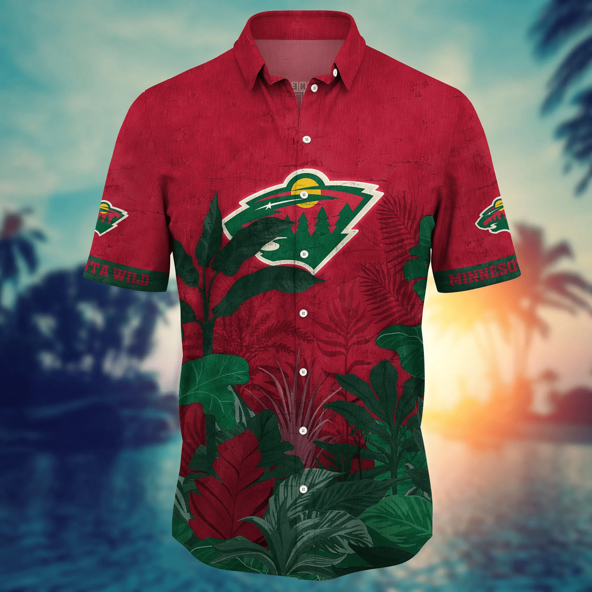 Minnesota Wild NHL Hawaiian Shirt Beach Balls Aloha Shirt