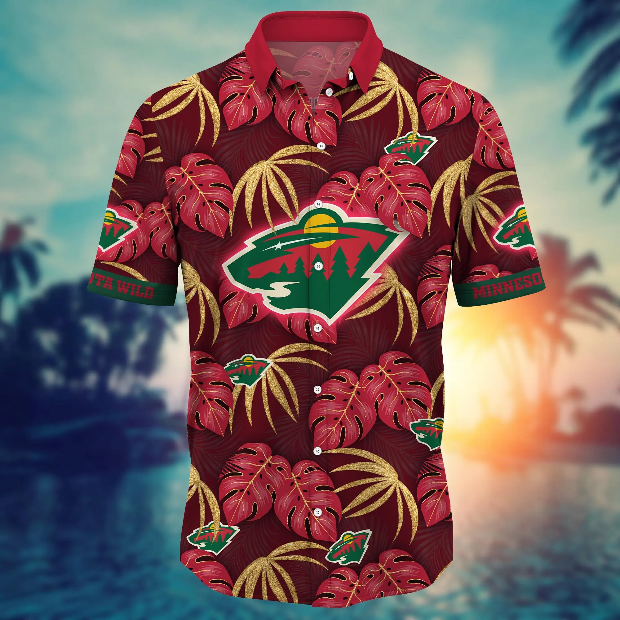 Minnesota Wild NHL Hawaiian Shirt Vacation Time Aloha Shirt