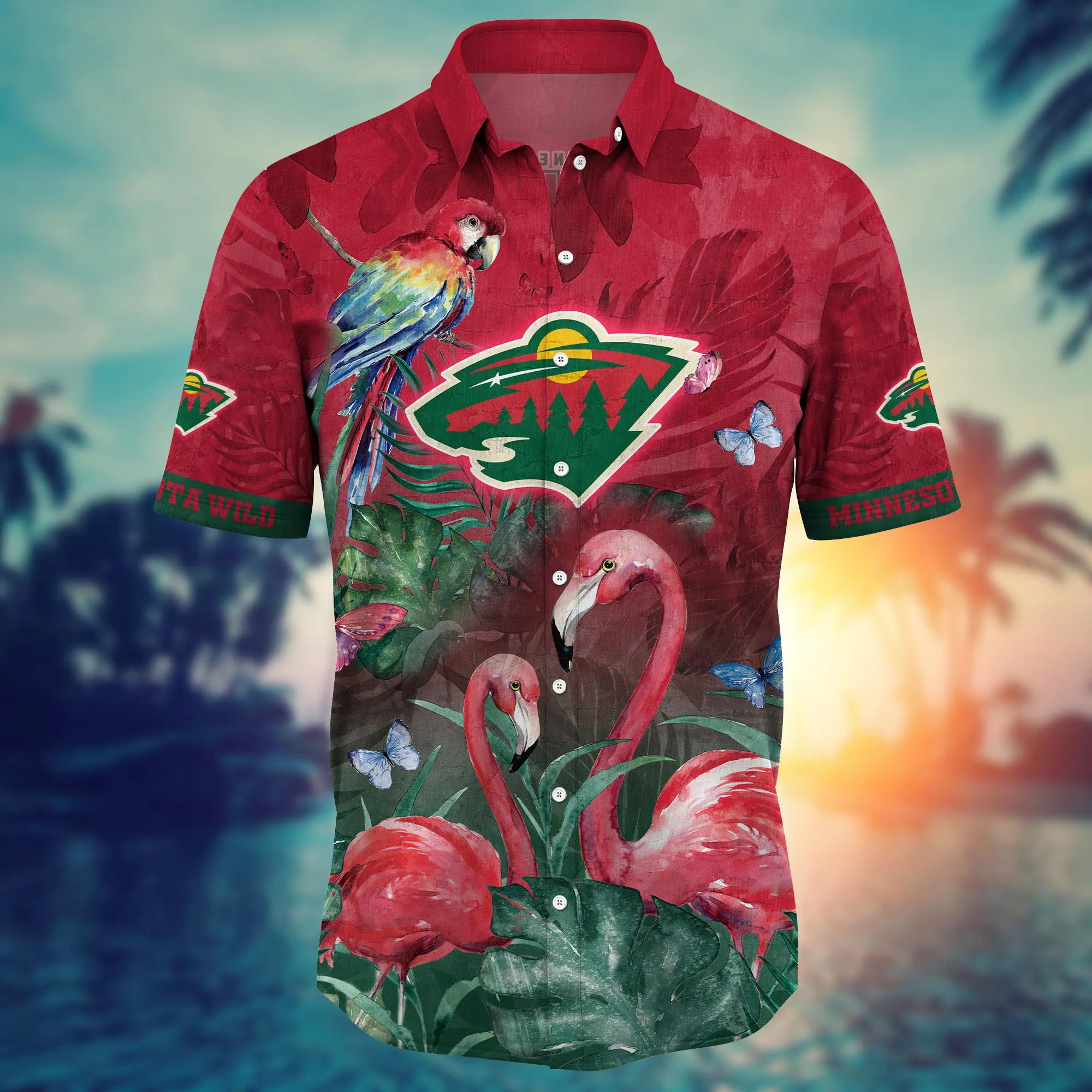 Minnesota Wild NHL Hawaiian Shirt Warm Nights The Sport Of Two Halves Shirts