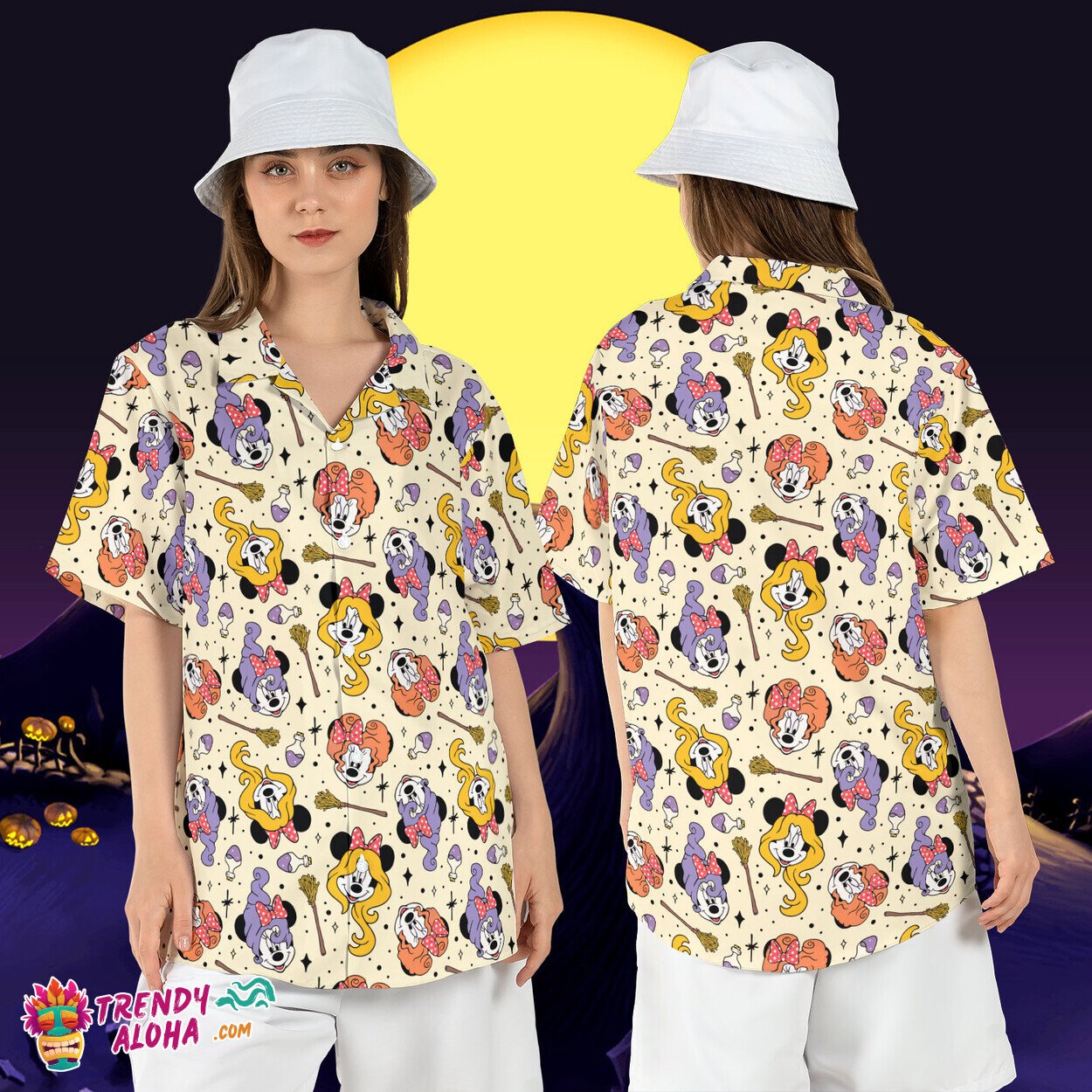 Minnie Mouse Witch Hocus Pocus Halloween Sanderson Sisters Top