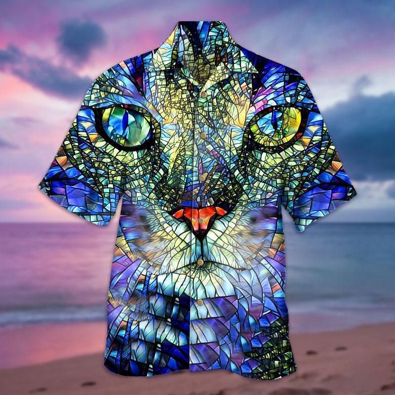 Mirror Cat Trendy Hawaiian Shirt