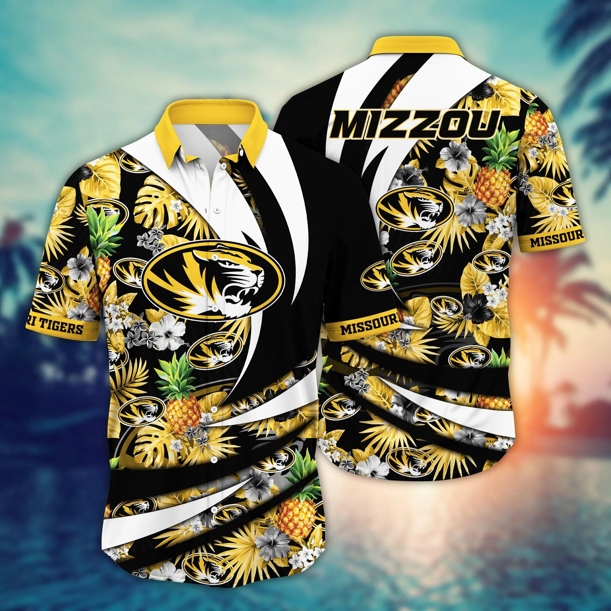 Missouri Tigers NCAA Hawaiian Shirt Ocean Waves Aloha Shirt