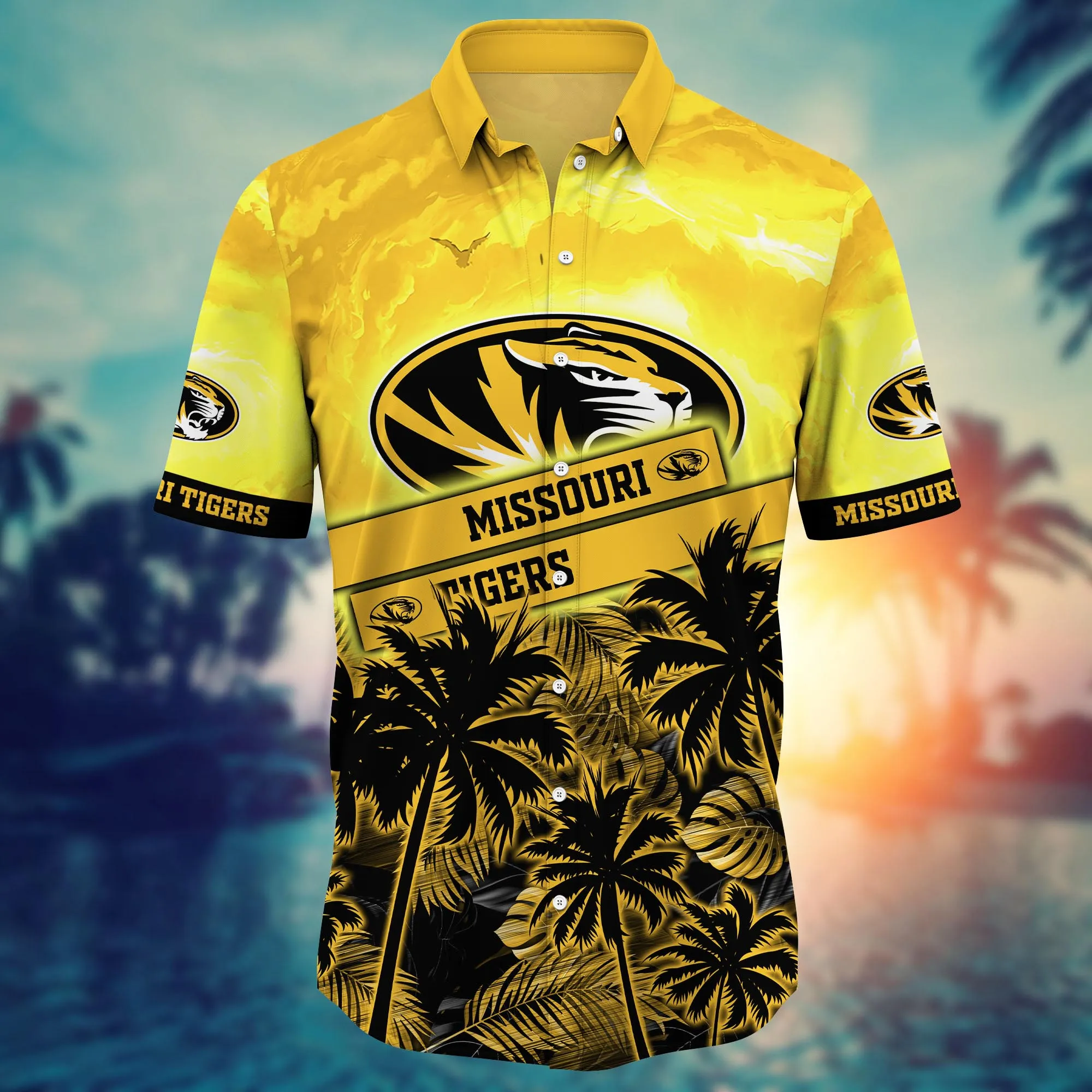 Missouri Tigers NCAA Hawaiian Shirt Sea Breeze Aloha Shirt
