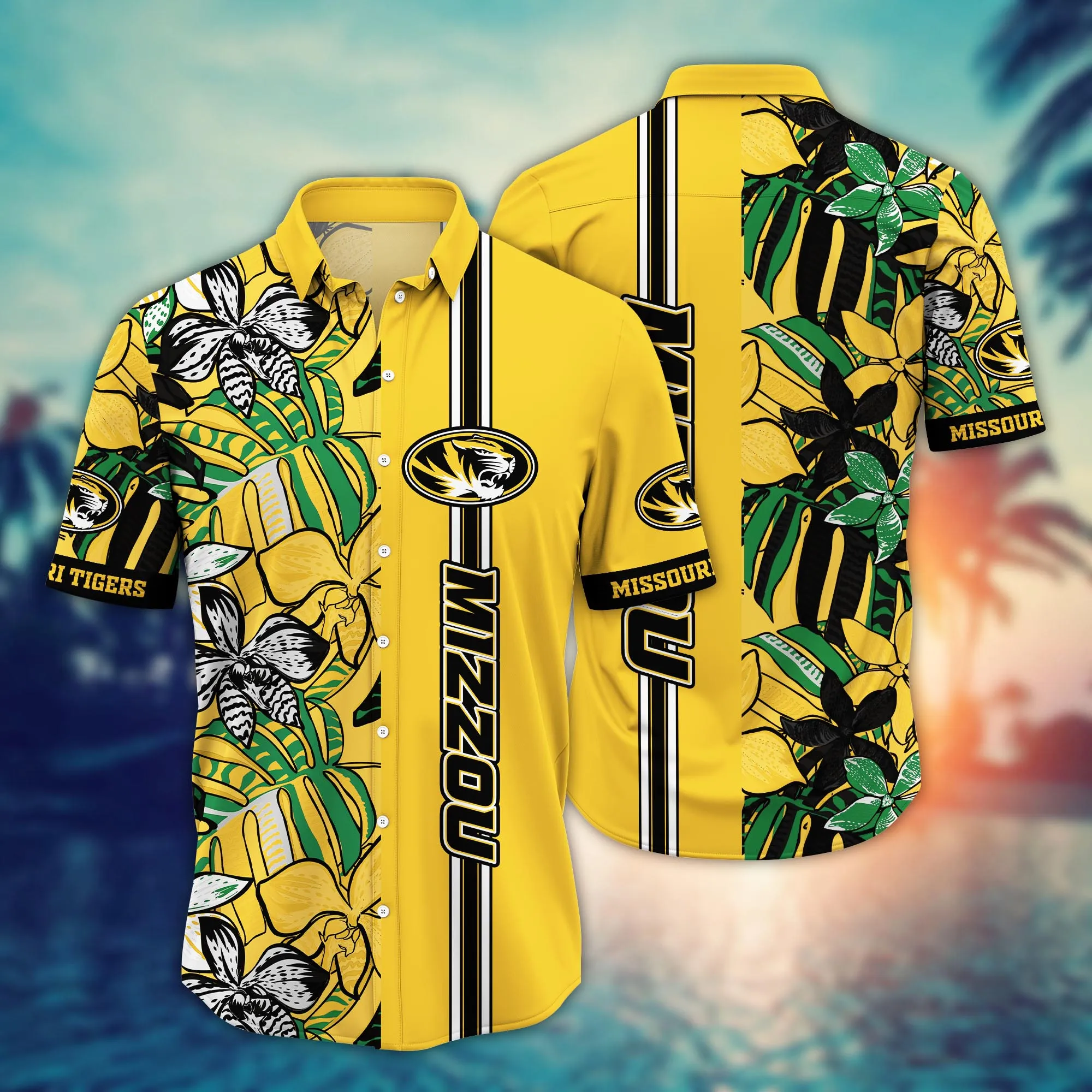 Missouri Tigers NCAA Hawaiian Shirt Sprinklers Aloha Shirt